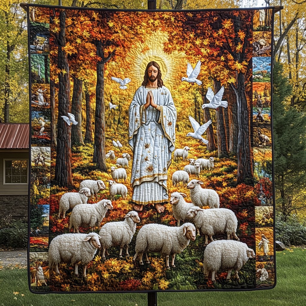 Faith In God Light Of Jesus Quilted Blanket Feel Prepared for Any Occasion with a Versatile Blanket Faith In God Light Of Jesus Quilted Blanket Feel Prepared for Any Occasion with a Versatile Blanket