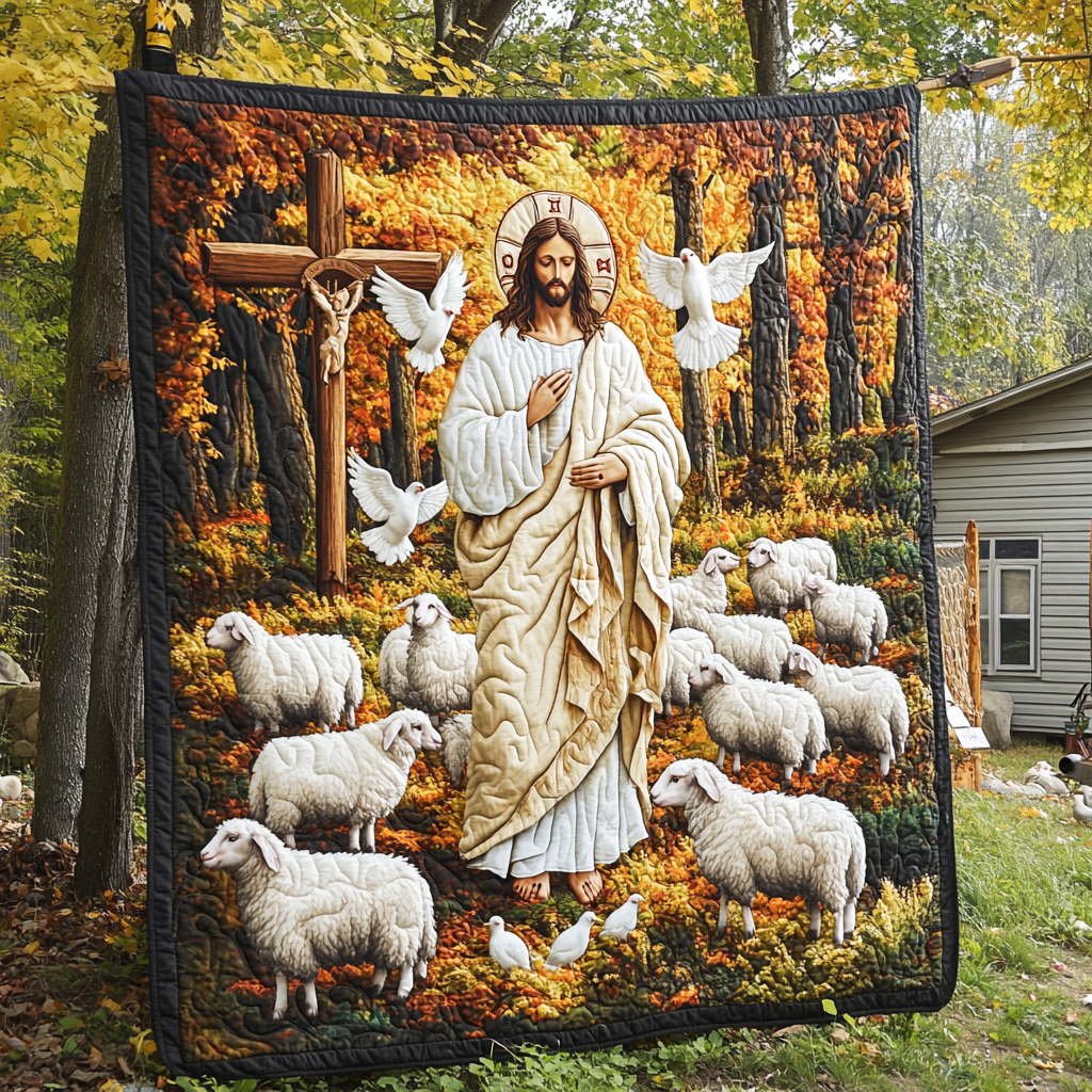 Faith In God Light Of Jesus Quilted Blanket Feel Ready for Adventure with a Blanket That Travels Well Faith In God Light Of Jesus Quilted Blanket Feel Ready for Adventure with a Blanket That Travels Well
