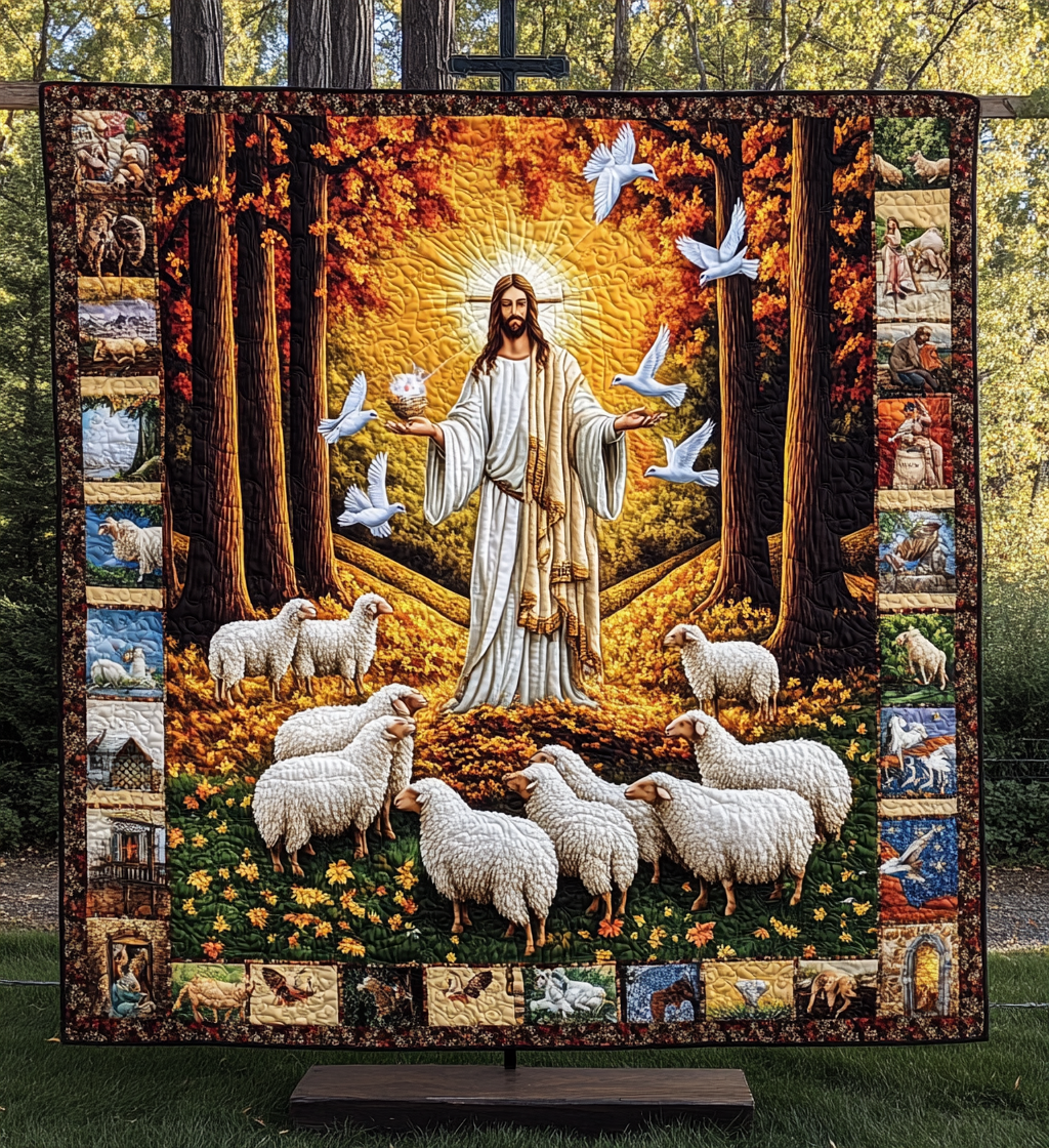 Faith In God Light Of Jesus Quilted Blanket Feel the Elegance of a Blanket That's Truly Yours Faith In God Light Of Jesus Quilted Blanket Feel the Elegance of a Blanket That's Truly Yours