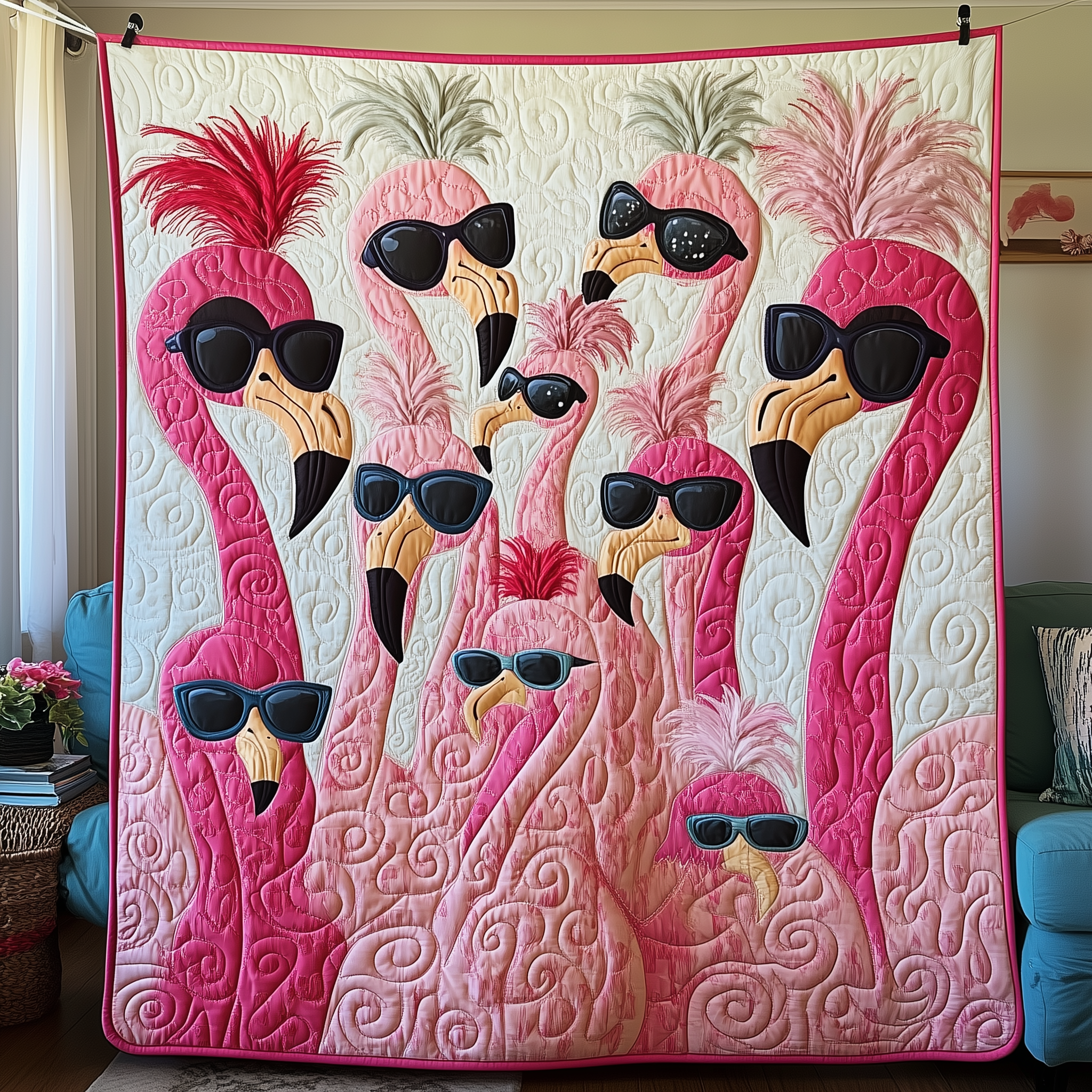 Fashionable Flamingo Ladies Quilted Blanket Sofa Throw Blanket Items Flamingo Presents Fashionable Flamingo Ladies Quilted Blanket Sofa Throw Blanket Items Flamingo Presents