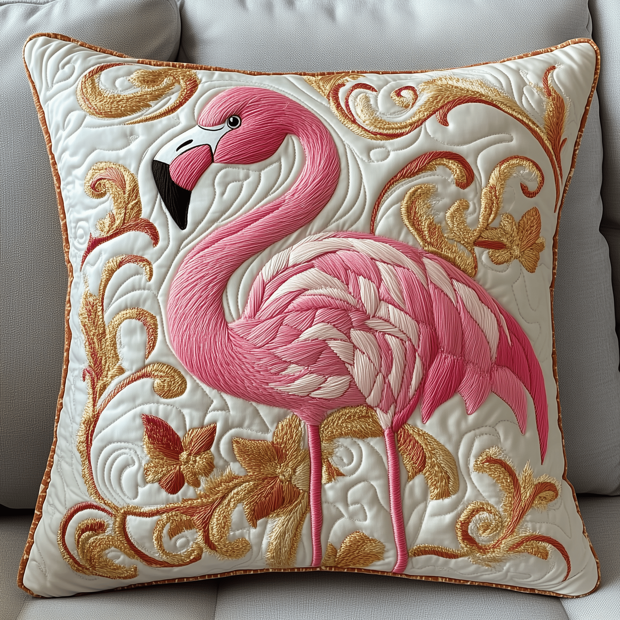 Festive Flamingo Quilted Pillow Case A Stylish and Cozy Night Starts with the Perfect Pillow Case Festive Flamingo Quilted Pillow Case A Stylish and Cozy Night Starts with the Perfect Pillow Case