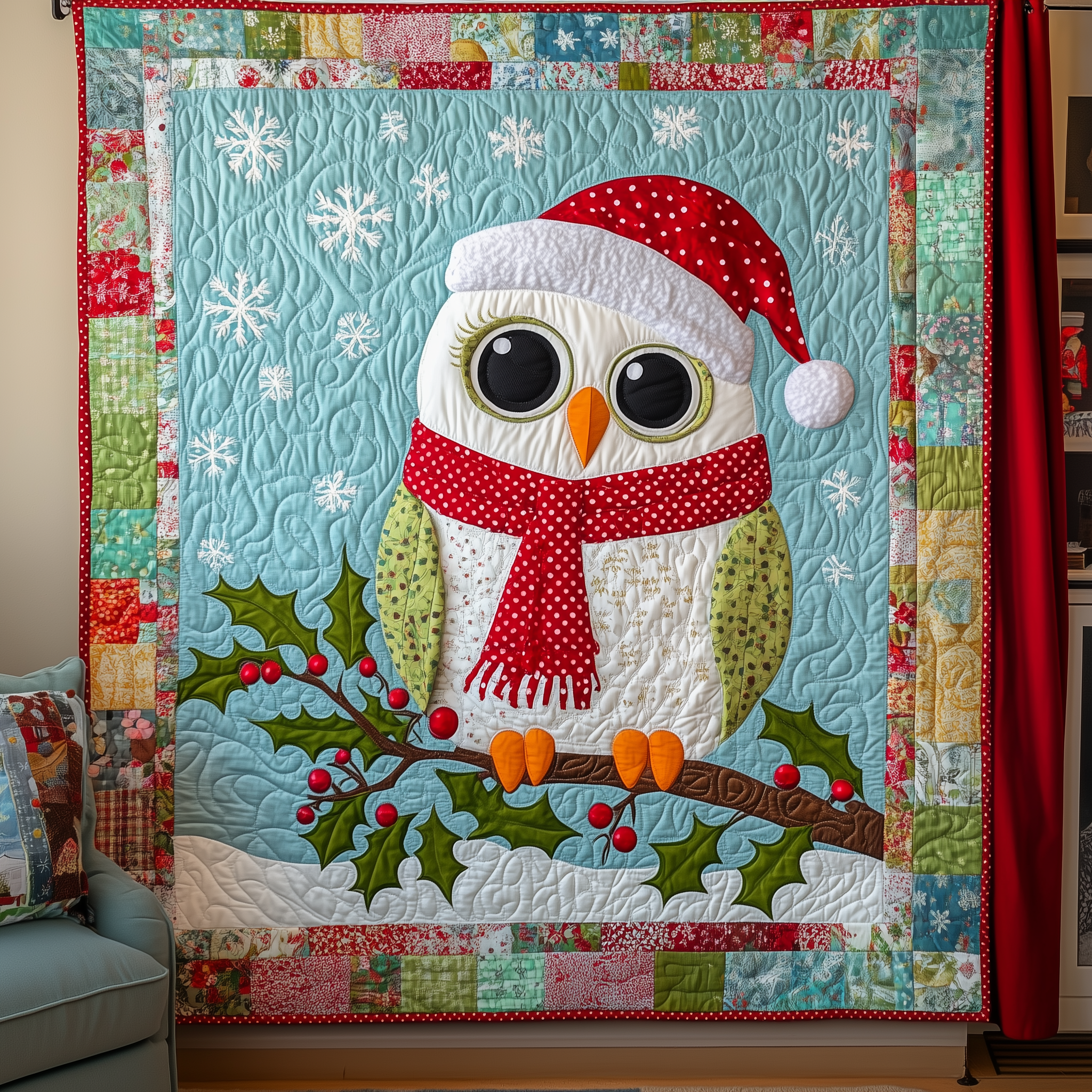 Festive Owl Quilted Blanket Feel Prepared for Any Occasion with a Versatile Blanket Festive Owl Quilted Blanket Feel Prepared for Any Occasion with a Versatile Blanket