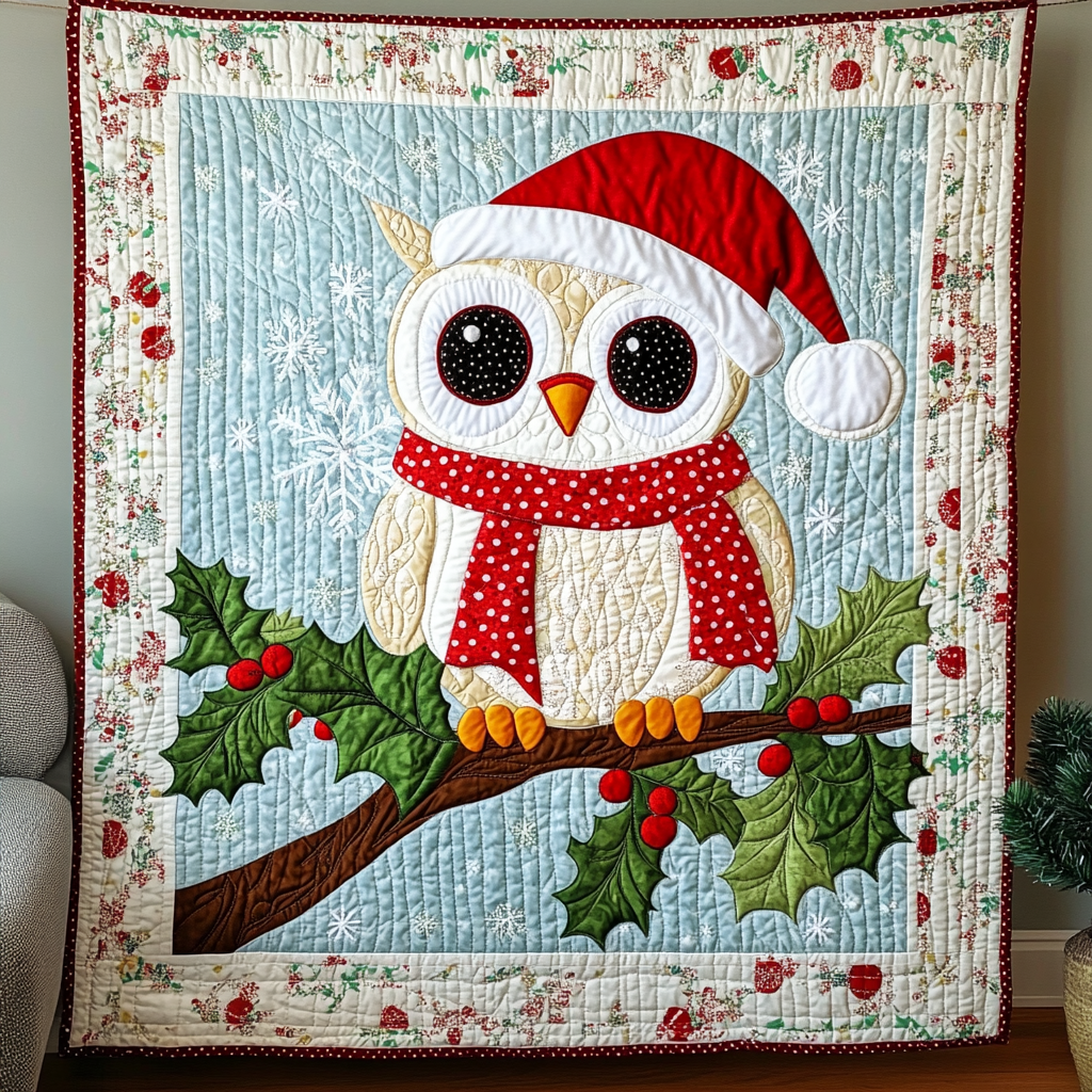Festive Owl Quilted Blanket Feel the Power of Personalized Comfort with Our Blanket Festive Owl Quilted Blanket Feel the Power of Personalized Comfort with Our Blanket