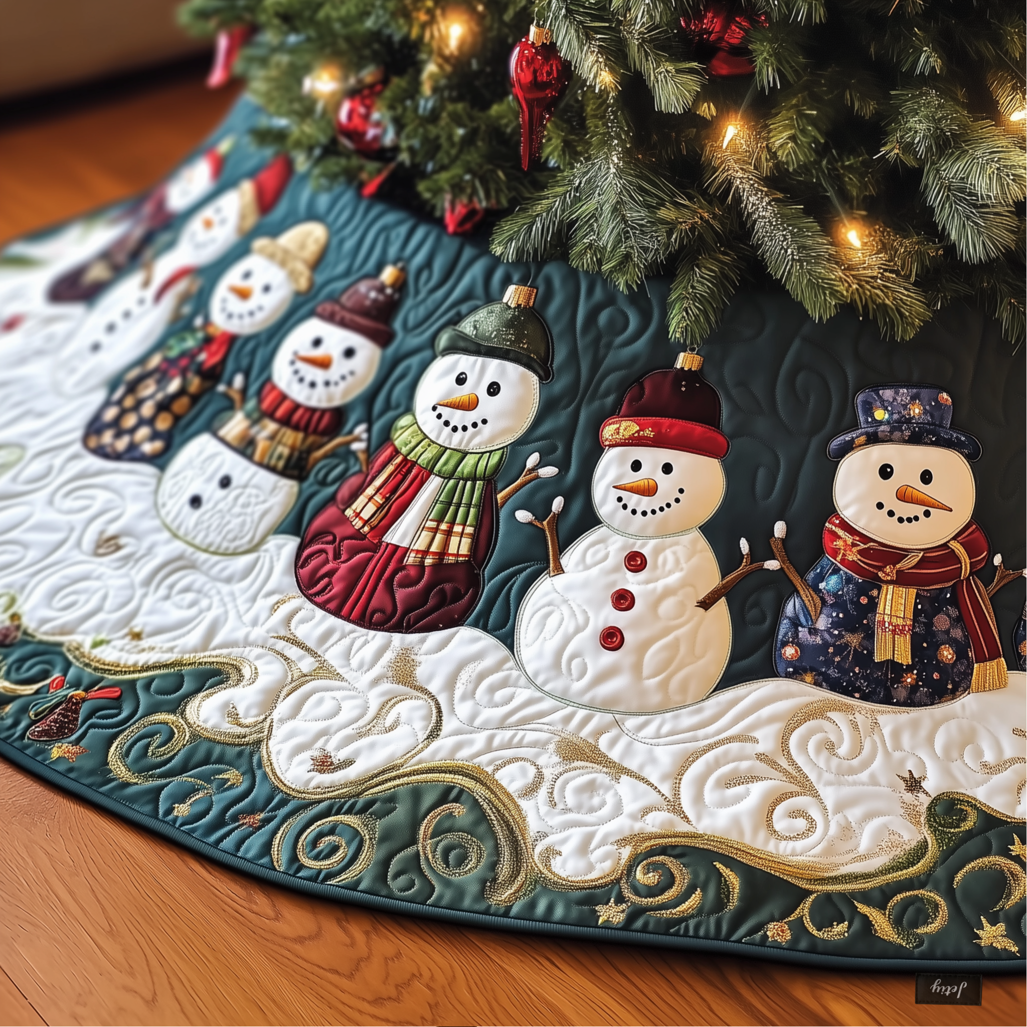 Festive Snowman Quilted Tree Skirt Celebrate Life's Little Moments with a Perfect Tree Skirt Festive Snowman Quilted Tree Skirt Celebrate Life's Little Moments with a Perfect Tree Skirt