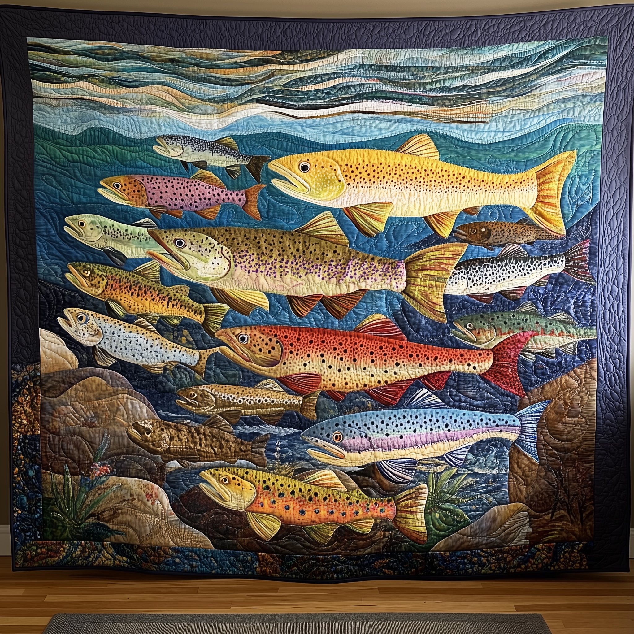 Fishing Quilted Blanket A Blanket That Makes Family Nights Extra Special Fishing Quilted Blanket A Blanket That Makes Family Nights Extra Special