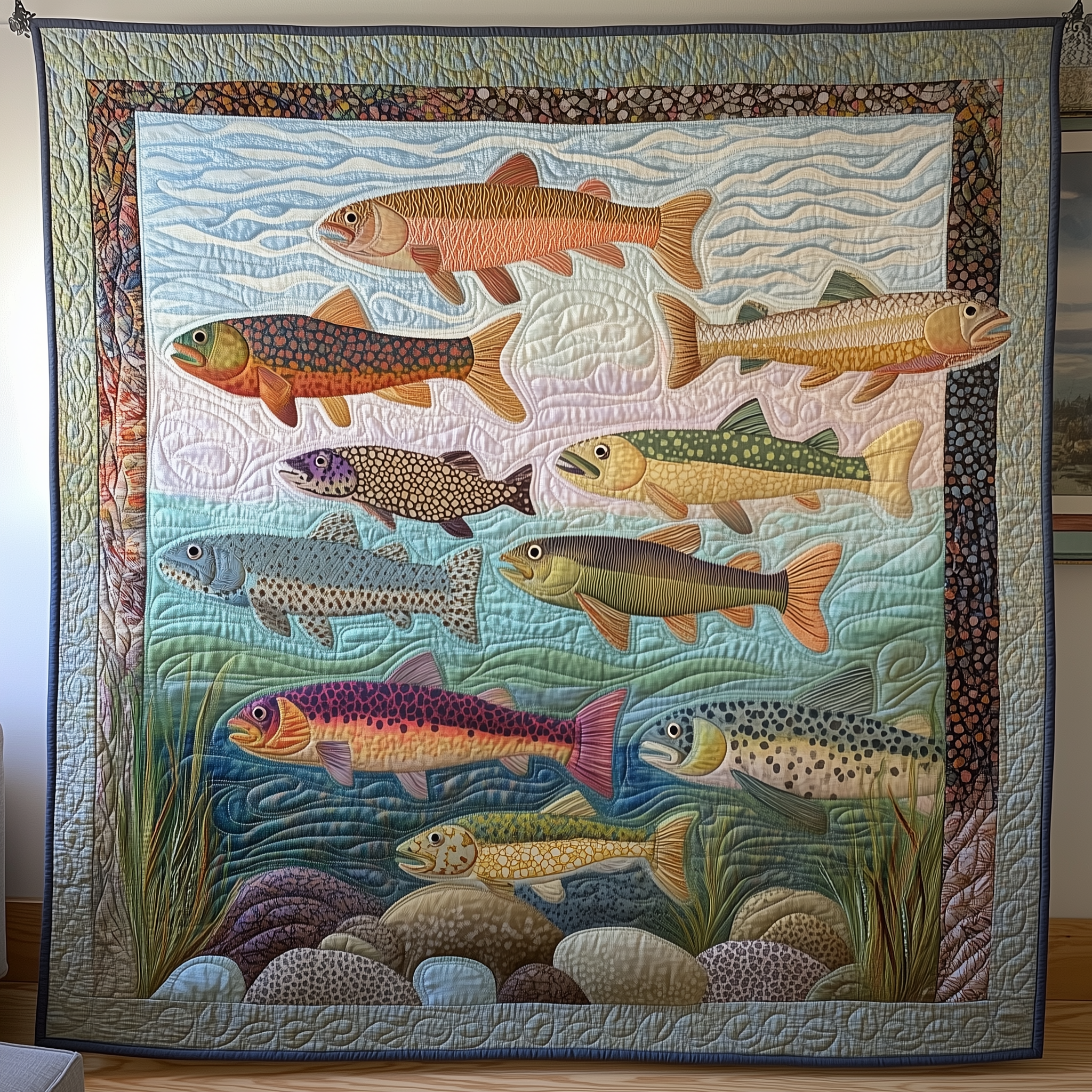 Fishing Quilted Blanket Feel Inspired by a Blanket That's Anything But Ordinary Fishing Quilted Blanket Feel Inspired by a Blanket That's Anything But Ordinary