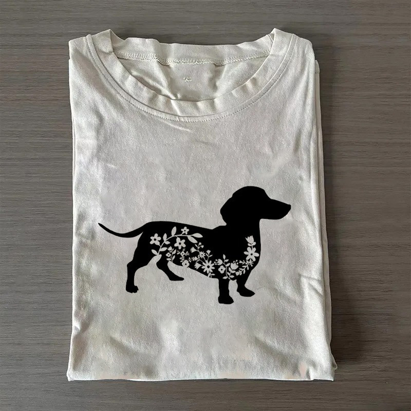 Floral Dachshund T-Shirt Wiener Dog Lovers Shirt Mother'S Day Gift Ideas For Wife Floral Dachshund T-Shirt Wiener Dog Lovers Shirt Mother'S Day Gift Ideas For Wife
