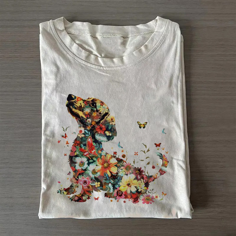 Floral Dachshund T-Shirt Wiener Dog Lovers Shirt Mother'S Day Gifts From Daughter Floral Dachshund T-Shirt Wiener Dog Lovers Shirt Mother'S Day Gifts From Daughter