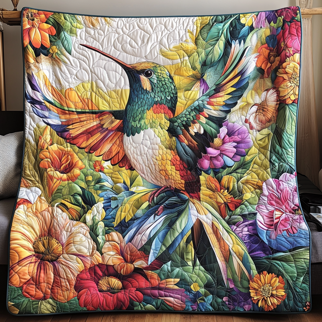 Floral Humming Bird Quilted Blanket Feel Prepared for Any Occasion with a Versatile Blanket Floral Humming Bird Quilted Blanket Feel Prepared for Any Occasion with a Versatile Blanket