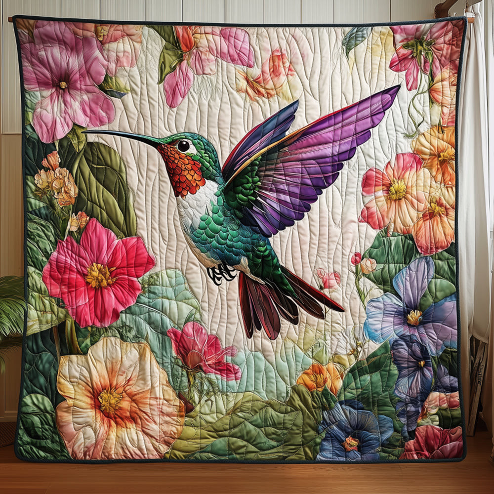 Floral Hummingbird Quilted Blanket Feel Comfortable Indoors and Out with Our Multi-Use Blanket Floral Hummingbird Quilted Blanket Feel Comfortable Indoors and Out with Our Multi-Use Blanket