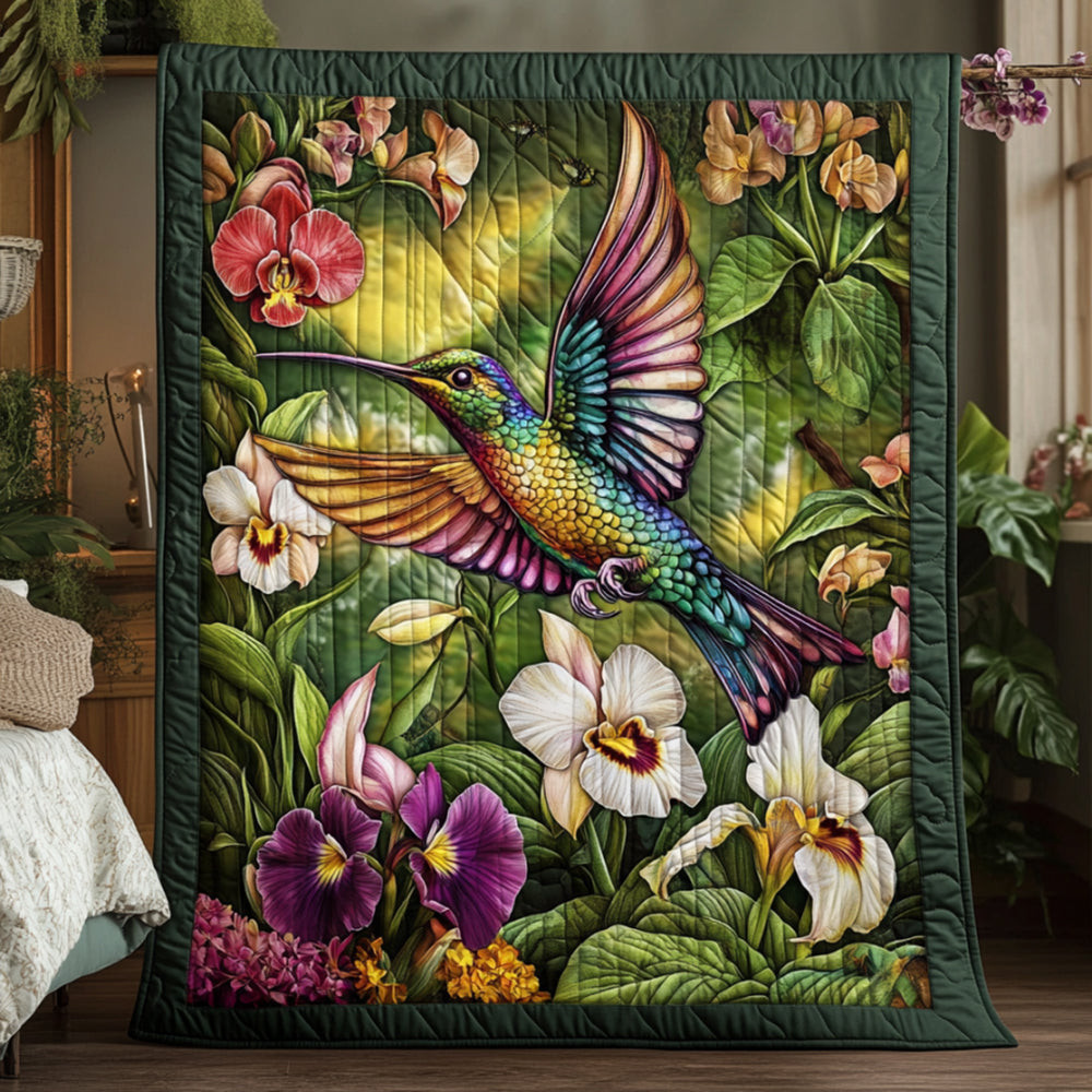 Floral Hummingbird Quilted Blanket Feel the Power of Personalized Comfort with Our Blanket Floral Hummingbird Quilted Blanket Feel the Power of Personalized Comfort with Our Blanket