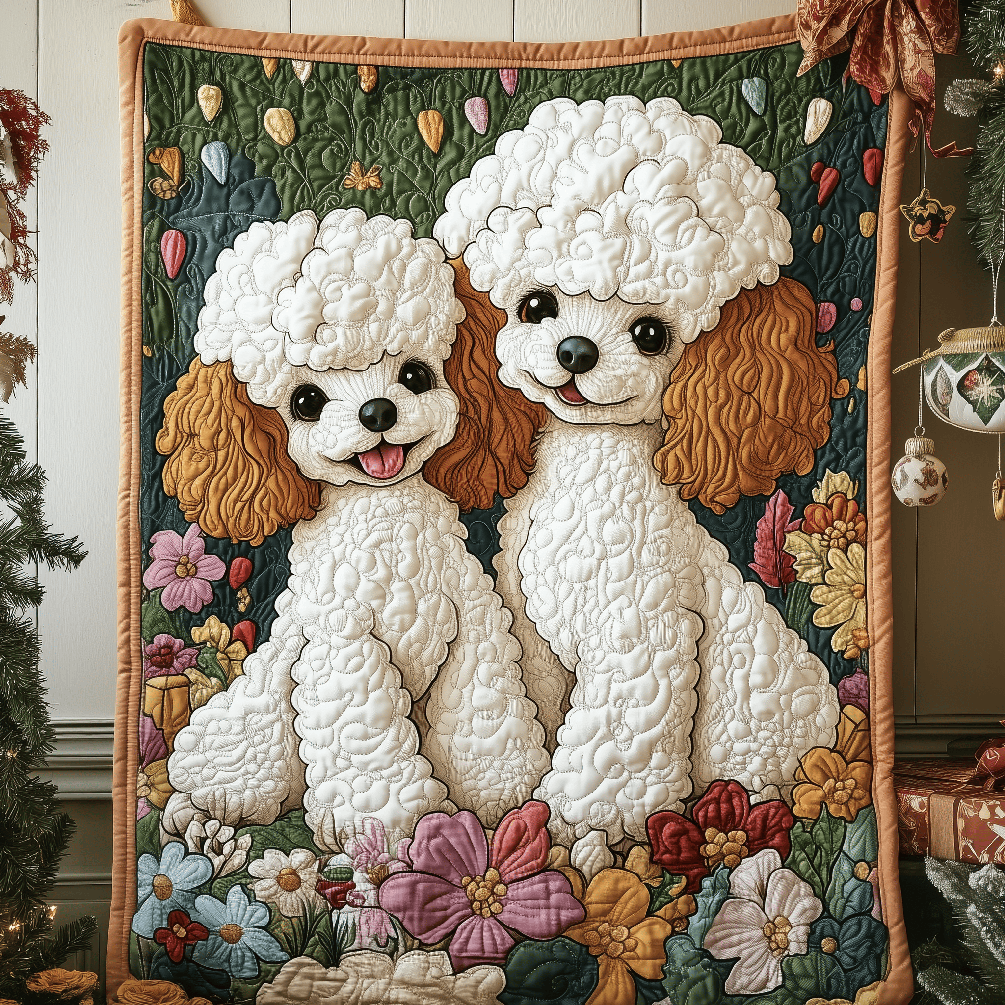 Floral Poodle Quilted Blanket Experience True Personal Comfort with Our Blanket Floral Poodle Quilted Blanket Experience True Personal Comfort with Our Blanket