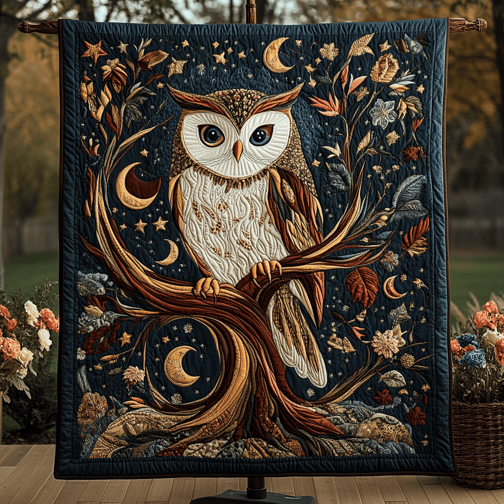 Forest Guardian Quilted Blanket Best Owl Gifts Forest Guardian Quilted Blanket Best Owl Gifts