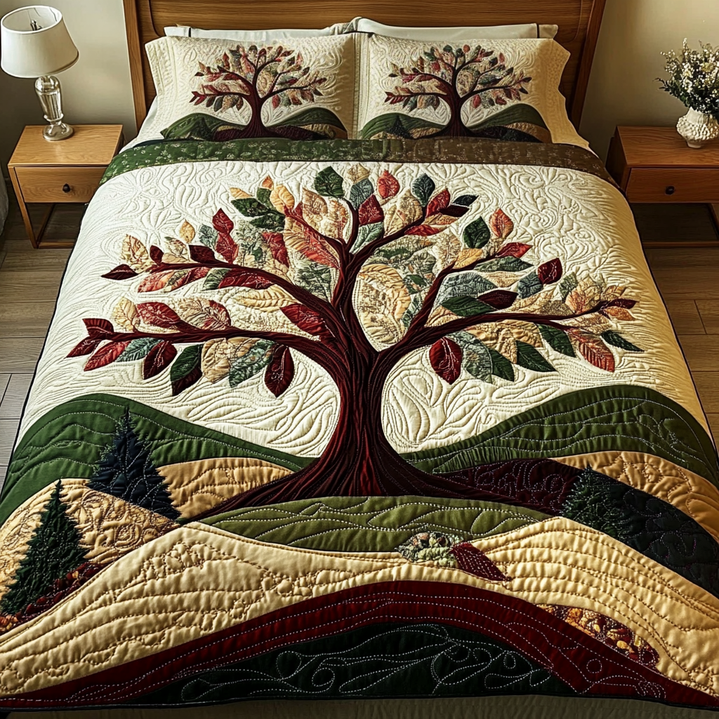 Forest Haven Quilted Bedding Set Xmas Gifts For Family Forest Haven Quilted Bedding Set Xmas Gifts For Family