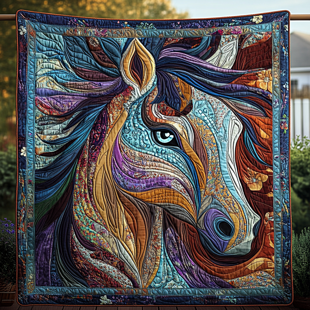 Free Spirit Quilted Blanket Best Gifts For Horse Lovers Free Spirit Quilted Blanket Best Gifts For Horse Lovers