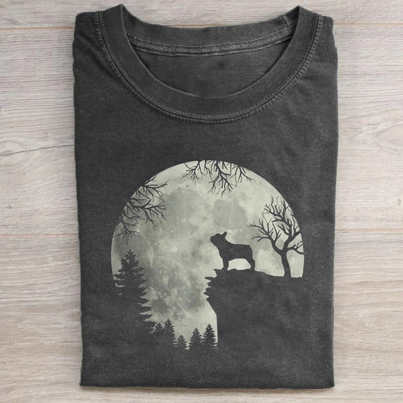 French Bulldog Dog And Moon T-Shirt Frenchie Lovers Cute T-Shirt Mothers Birthday Gifts French Bulldog Dog And Moon T-Shirt Frenchie Lovers Cute T-Shirt Mothers Birthday Gifts