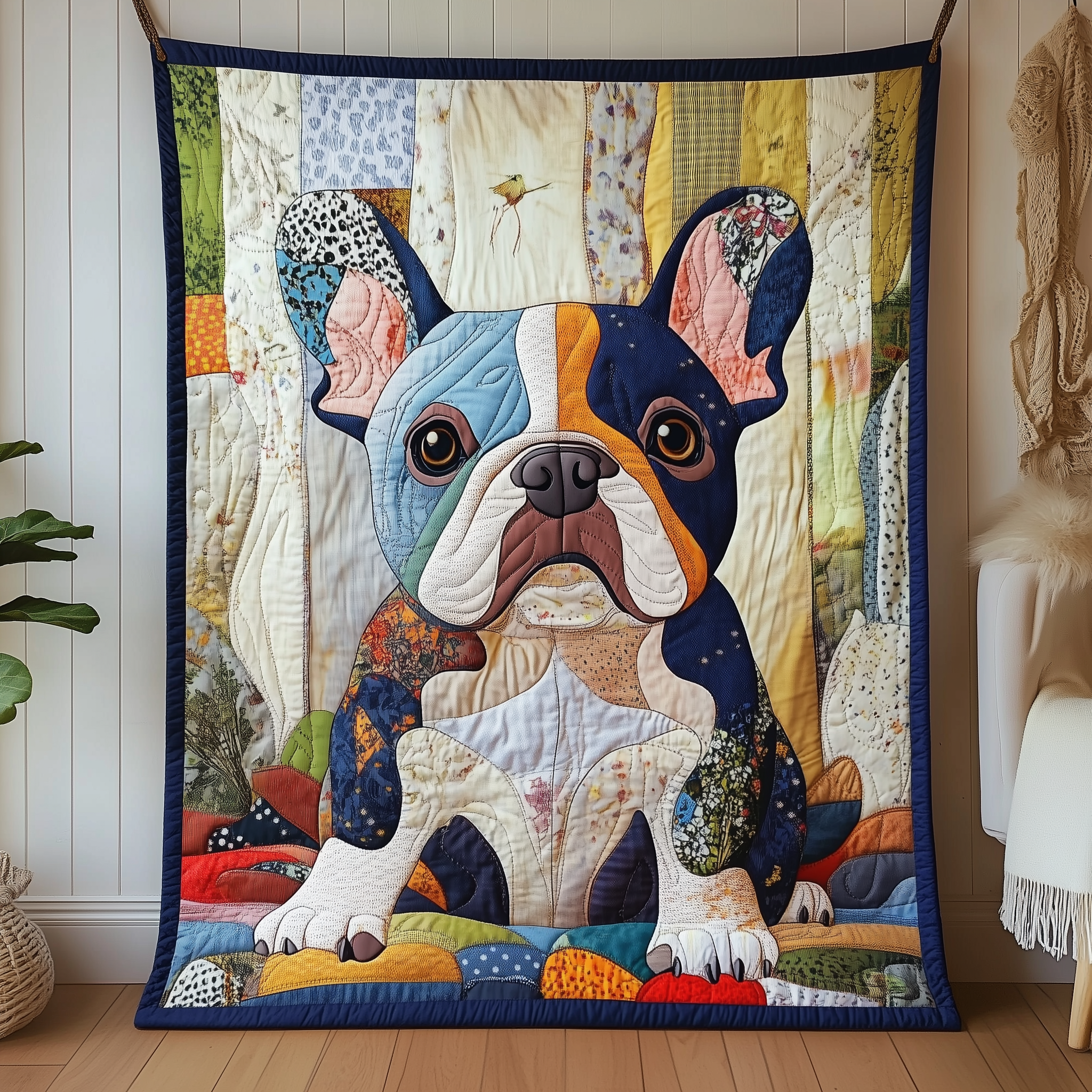 French Bulldog Quilted Blanket Snuggle Up with a Blanket That Brings Everyone Closer French Bulldog Quilted Blanket Snuggle Up with a Blanket That Brings Everyone Closer