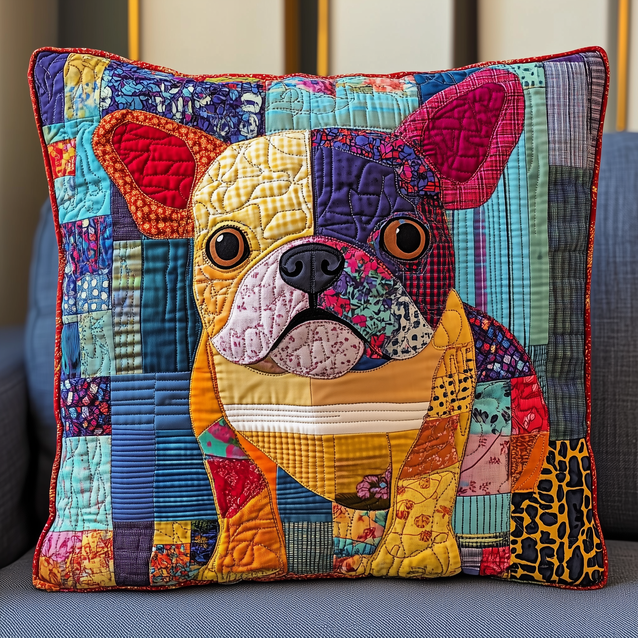 French Bulldog Quilted Pillow Case Extend the Life of Your Pillows with Protective Pillow Cases French Bulldog Quilted Pillow Case Extend the Life of Your Pillows with Protective Pillow Cases