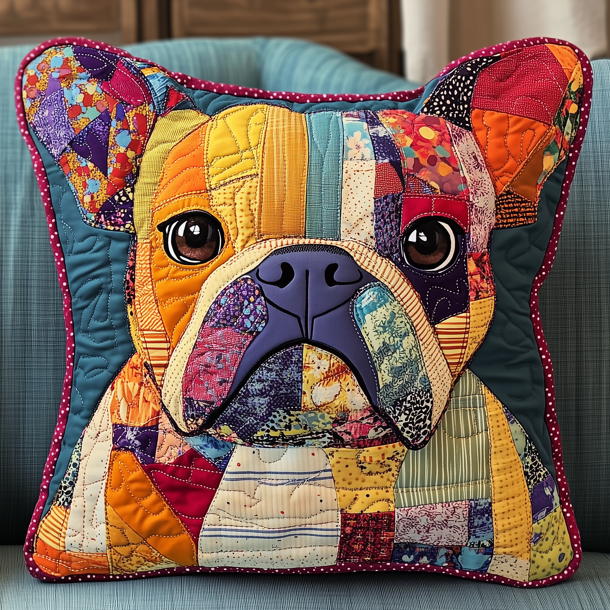 French Bulldog Quilted Pillow Case Relax in Style with UltraSoft Pillow Cases French Bulldog Quilted Pillow Case Relax in Style with UltraSoft Pillow Cases