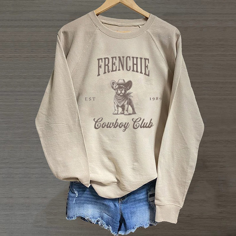 Frenchie Cowboy Club Sweatshirt Frenchie Lovers Sweatshirt Bonus Dad Gifts Frenchie Cowboy Club Sweatshirt Frenchie Lovers Sweatshirt Bonus Dad Gifts