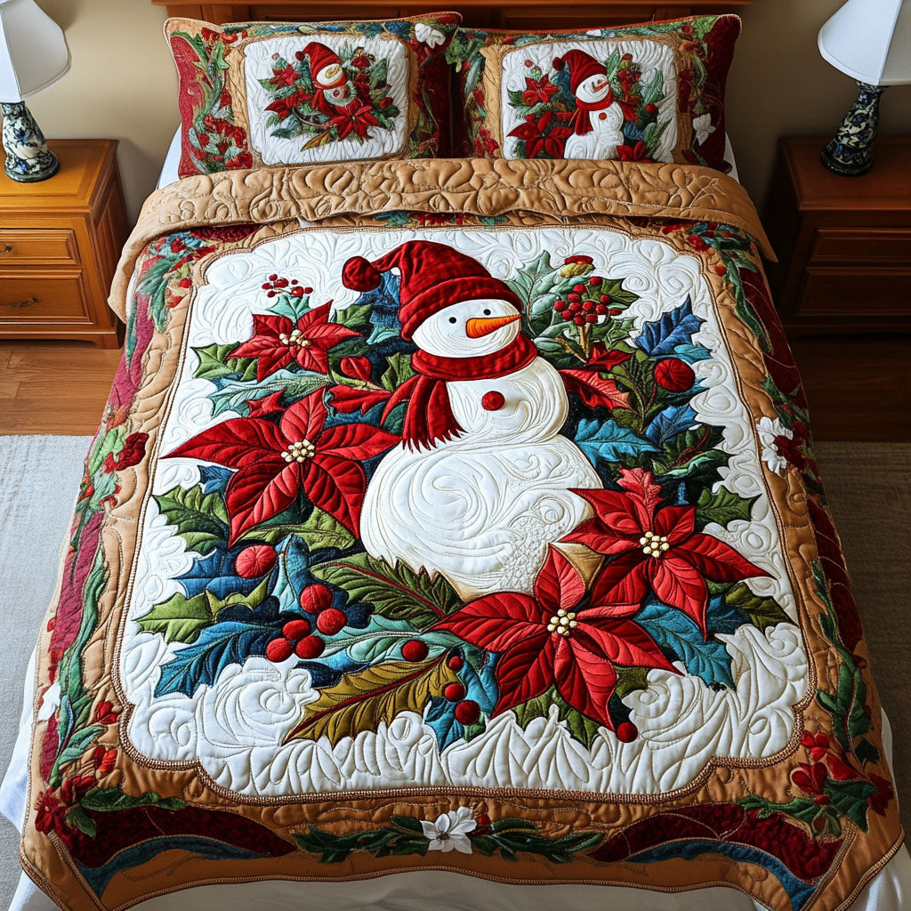 Frosty Fields Quilted Bedding Set Snowman Gifts For Adults Frosty Fields Quilted Bedding Set Snowman Gifts For Adults