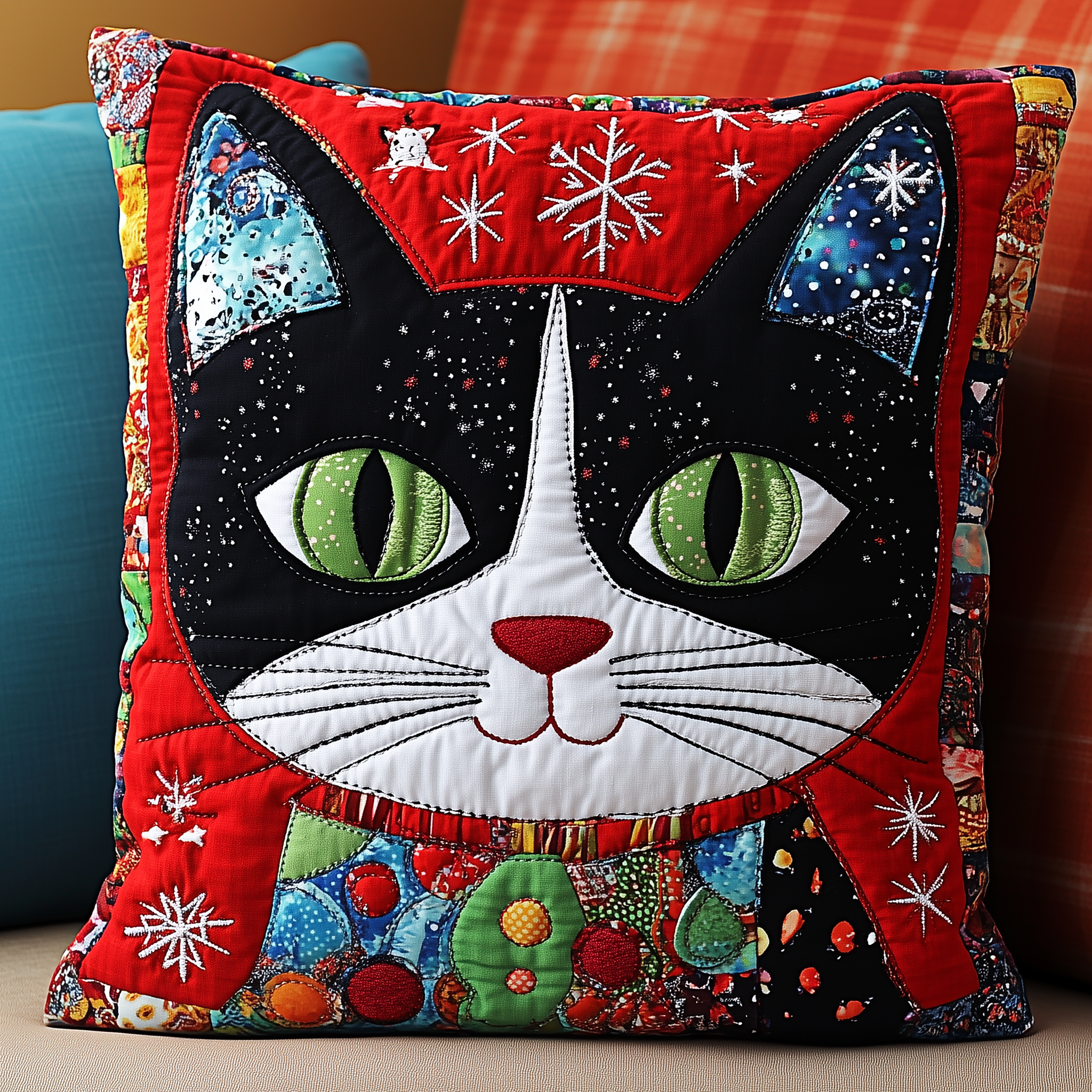 Frosty Whiskers Cat Quilted Pillow Case Invest in Sleep with Premium Pillow Cases Frosty Whiskers Cat Quilted Pillow Case Invest in Sleep with Premium Pillow Cases
