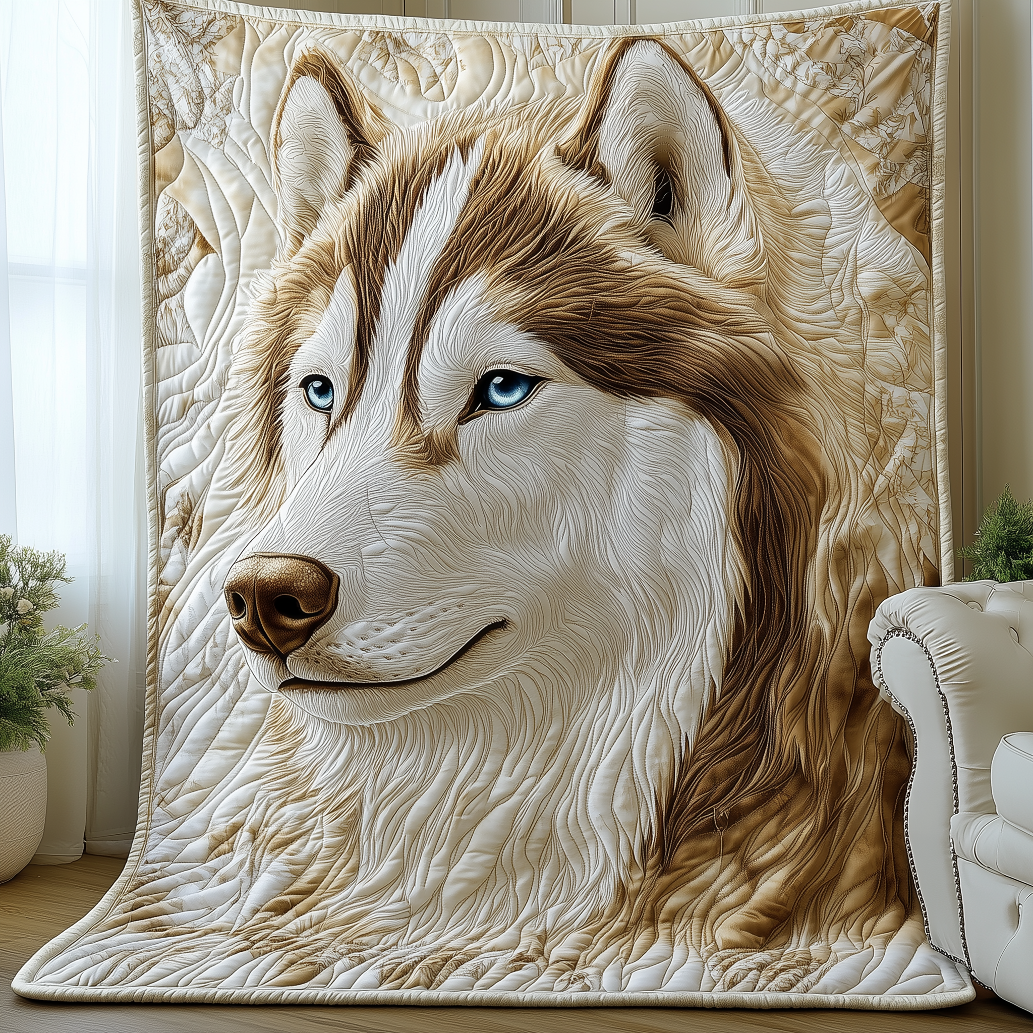 Frozen Husky Spirit Quilted Blanket Nice Throw Blankets Presents For Daughter Frozen Husky Spirit Quilted Blanket Nice Throw Blankets Presents For Daughter
