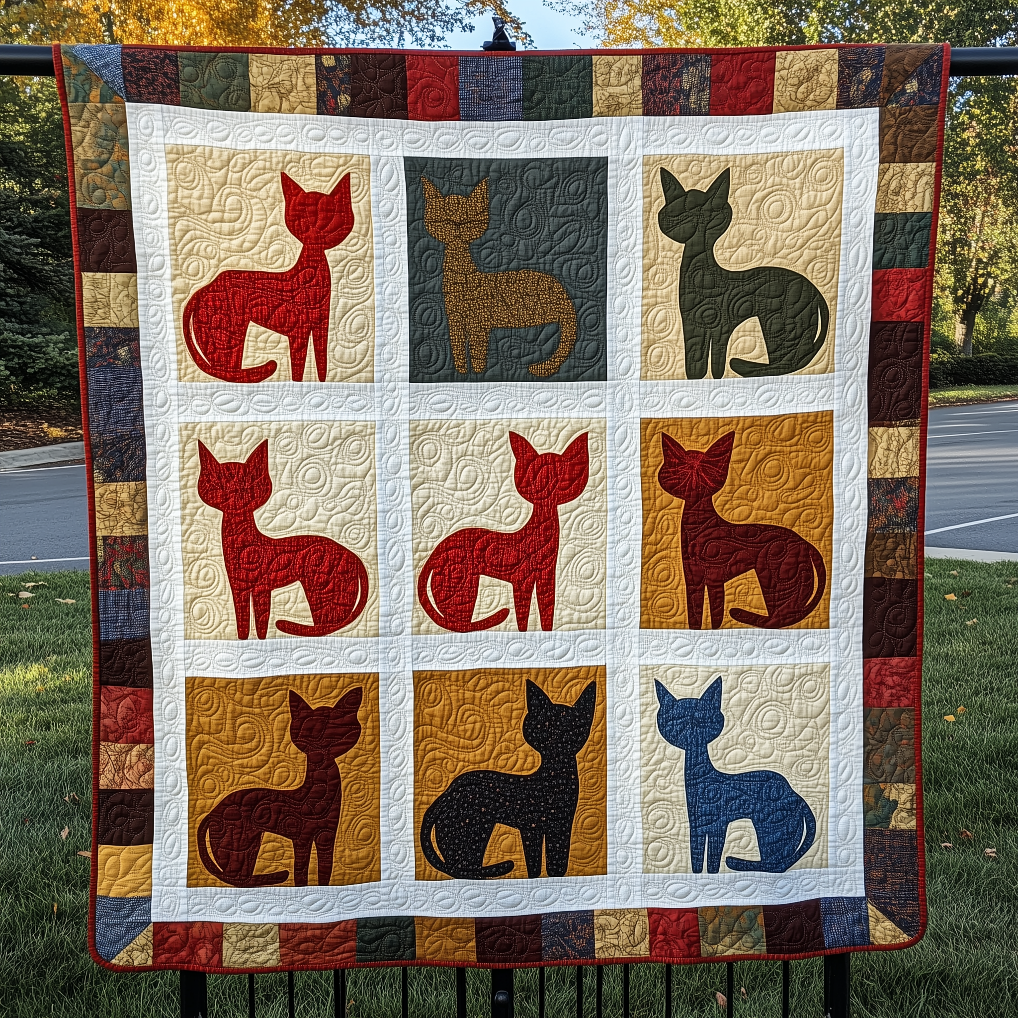 Funky Cat Quilted Blanket Celebrate Your Individuality with a Blanket That Speaks to You Funky Cat Quilted Blanket Celebrate Your Individuality with a Blanket That Speaks to You