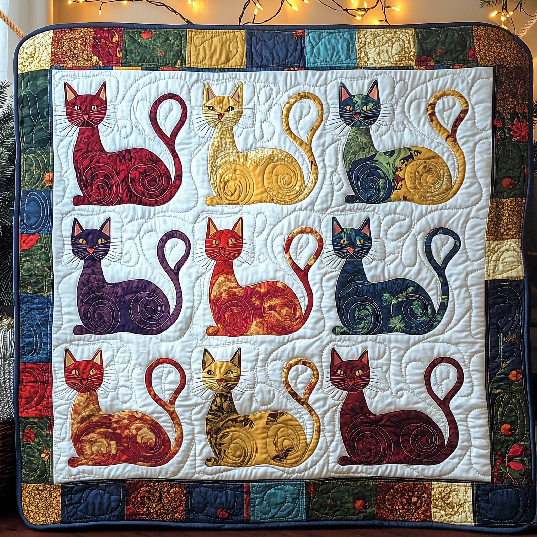 Funky Cat Quilted Blanket Enjoy Tailored Comfort with Our Exclusive Blanket Funky Cat Quilted Blanket Enjoy Tailored Comfort with Our Exclusive Blanket
