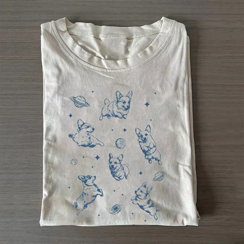 Funny Corgi In Space T-Shirt Corgi Lovers Cute Shirt Father Daughter Gifts Funny Corgi In Space T-Shirt Corgi Lovers Cute Shirt Father Daughter Gifts