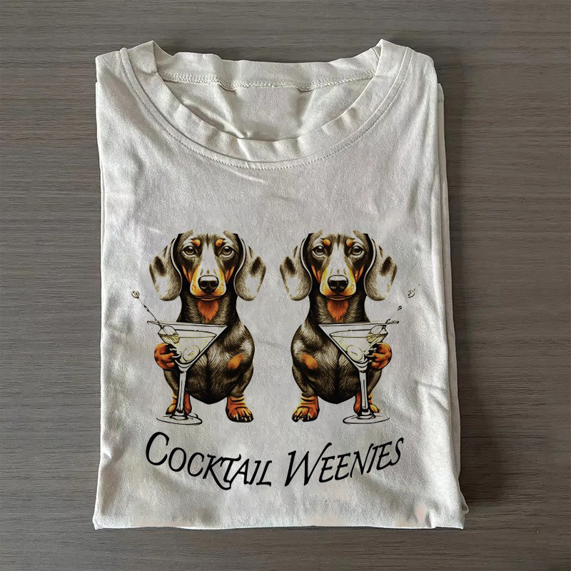 Funny Dachshund Cocktail Weenies T-shirt Gifts For Dads Who Have Everything Funny Dachshund Cocktail Weenies T-shirt Gifts For Dads Who Have Everything