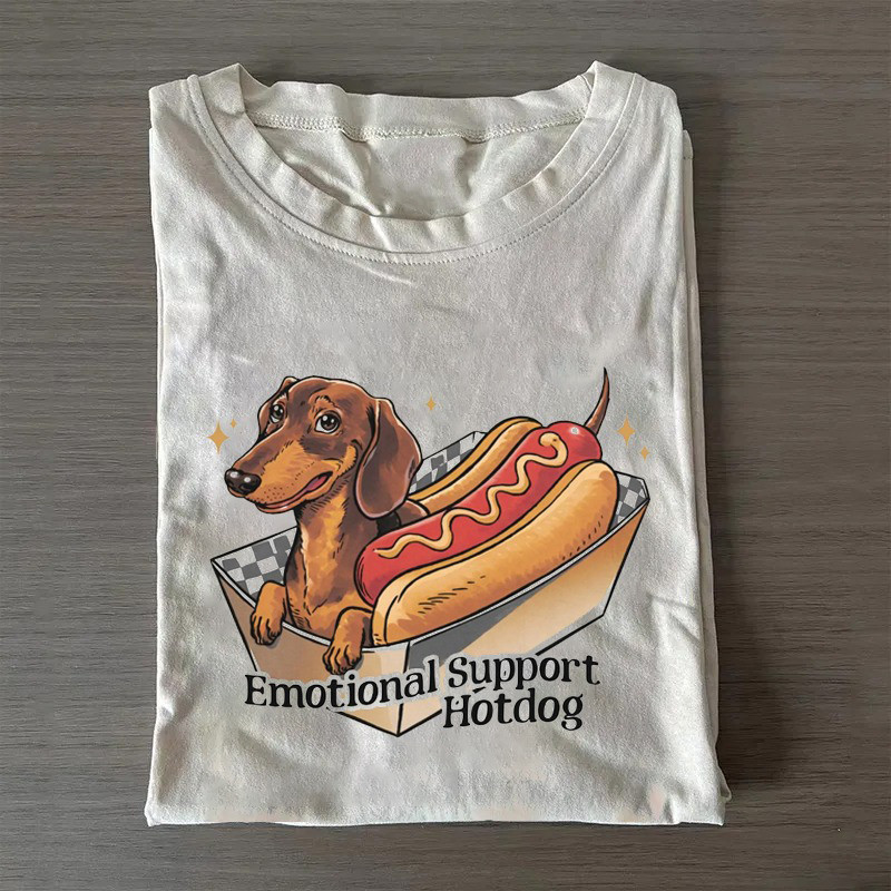 Funny Dachshund Hotdog T-Shirt Emotional Support Hotdog Shirt First Time Mom Gifts Funny Dachshund Hotdog T-Shirt Emotional Support Hotdog Shirt First Time Mom Gifts
