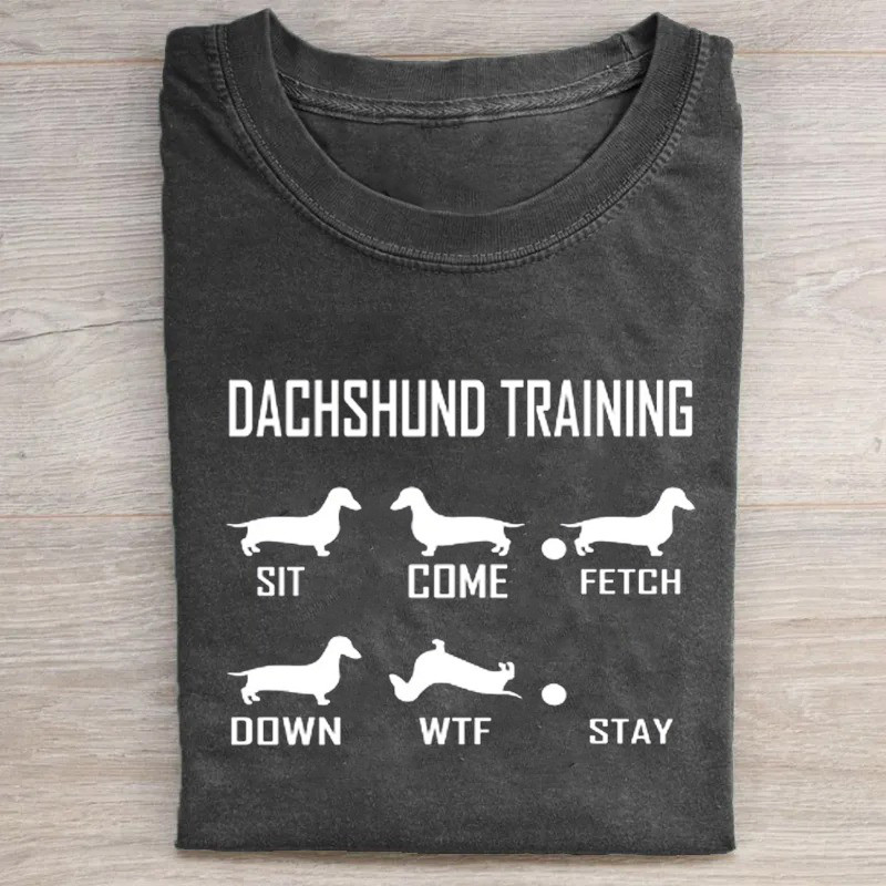 Funny Dachshund T-Shirt Dachshund Training Shirt Great Father'S Day Gifts Funny Dachshund T-Shirt Dachshund Training Shirt Great Father'S Day Gifts