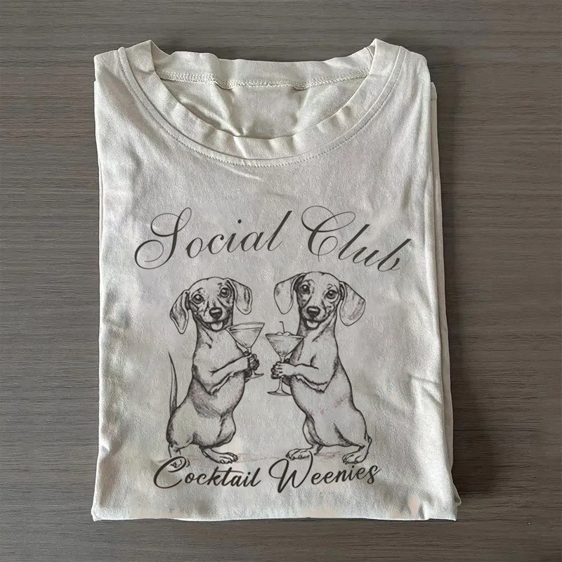 Funny Dachshund T-Shirt Social Club Cocktail Weenies Shirt Mother To Be Gifts Funny Dachshund T-Shirt Social Club Cocktail Weenies Shirt Mother To Be Gifts