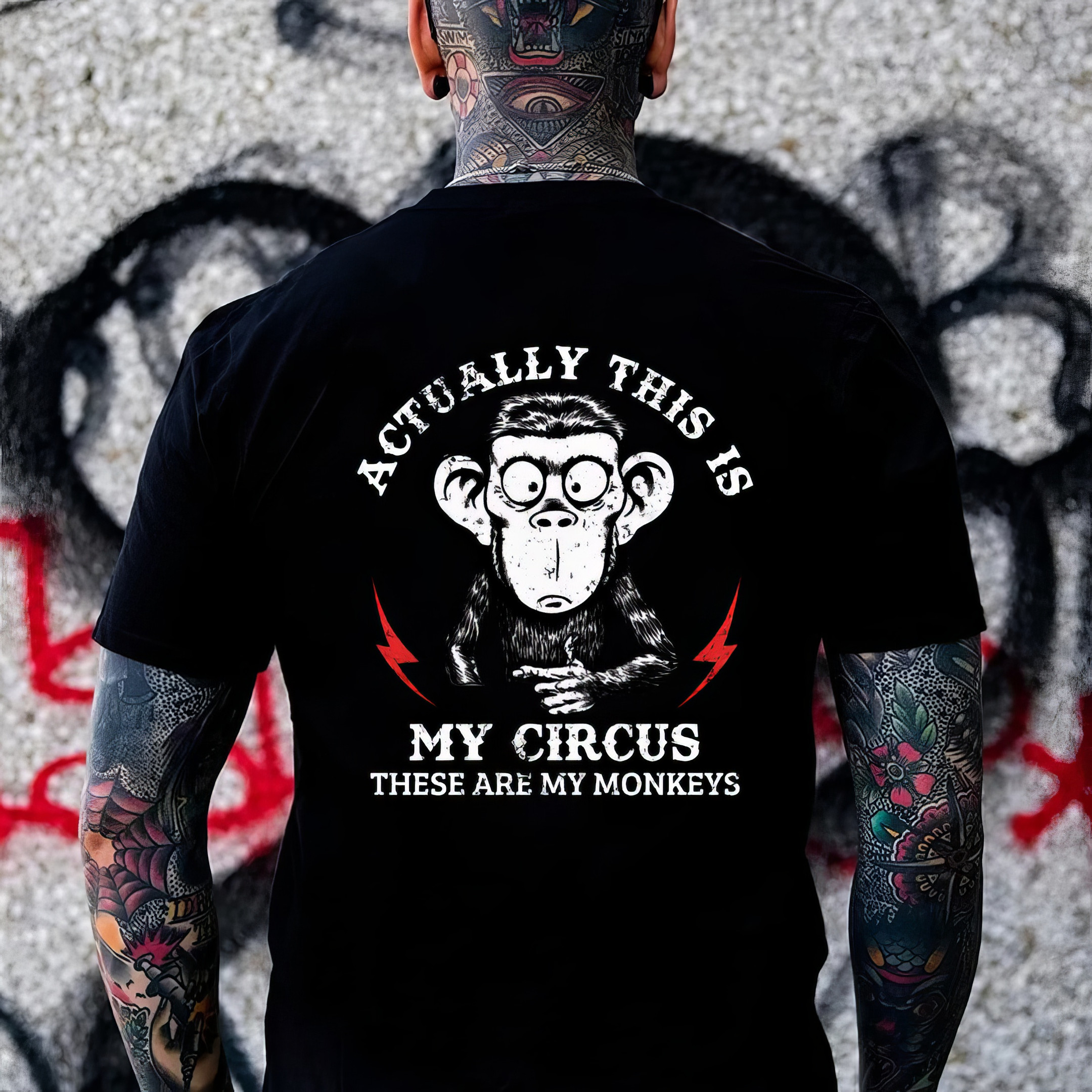 Funny Monkey Actually This Is My Circus These Are My Monkeys T-Shirt Best Gifts For Dad Funny Monkey Actually This Is My Circus These Are My Monkeys T-Shirt Best Gifts For Dad