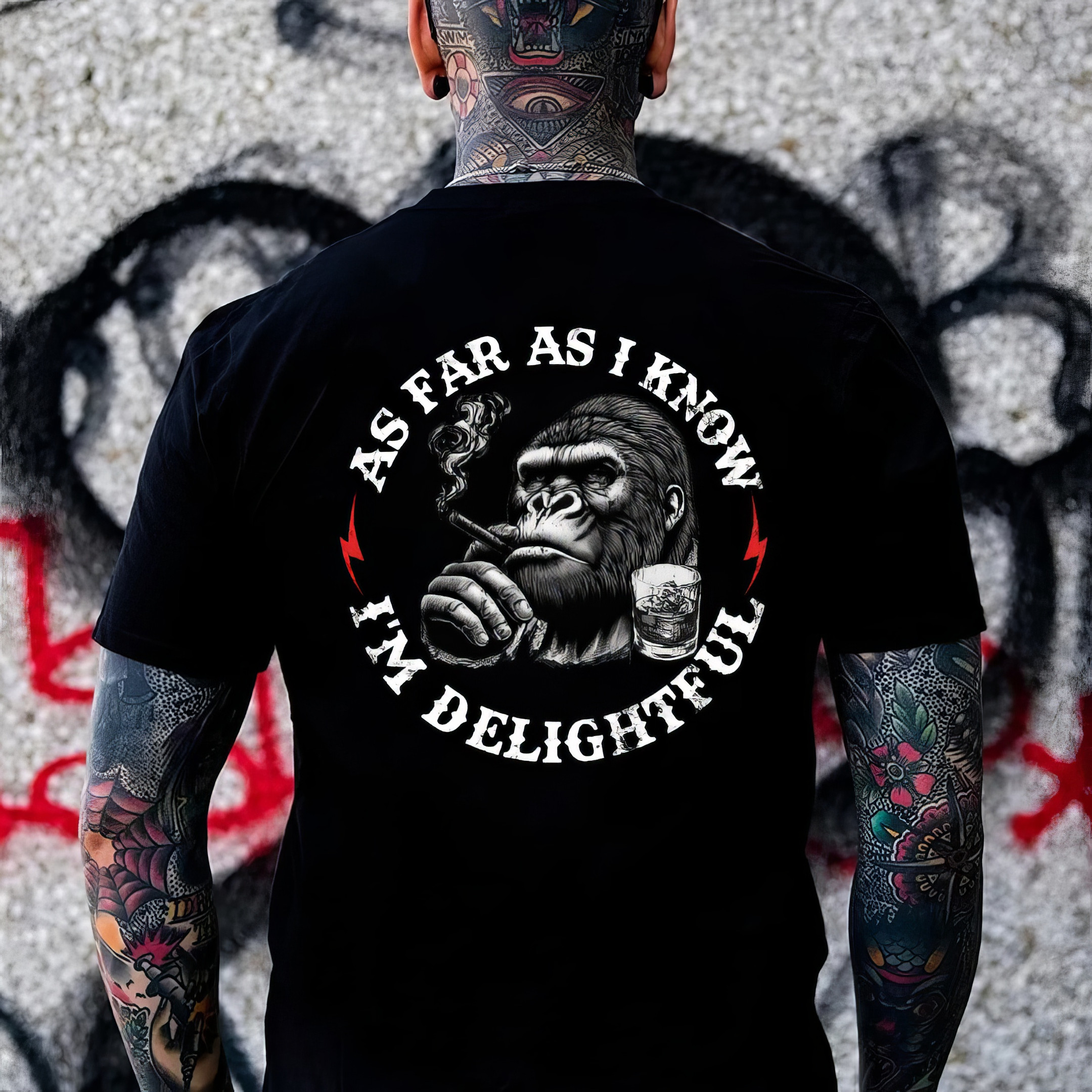 Funny Monkey As Far As I Know I'M Delightful T-Shirt Fathers Day Presents Funny Monkey As Far As I Know I'M Delightful T-Shirt Fathers Day Presents