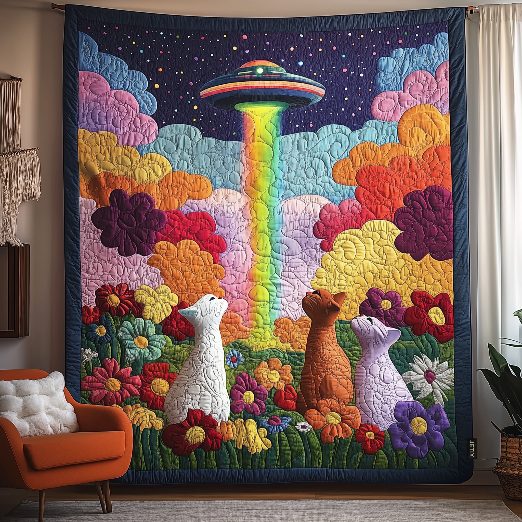 Galactic Whiskers Quilted Blanket Feel the Versatility of a Blanket That Adapts to You Galactic Whiskers Quilted Blanket Feel the Versatility of a Blanket That Adapts to You