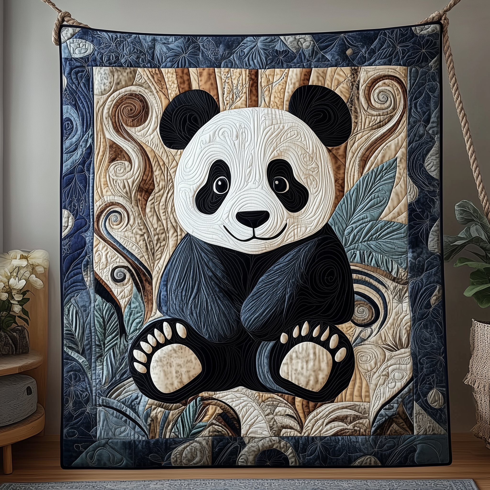 Gentle Panda Moment Quilted Blanket Throw Blankets For Couch Mother's Day Delivery Gifts Gentle Panda Moment Quilted Blanket Throw Blankets For Couch Mother's Day Delivery Gifts