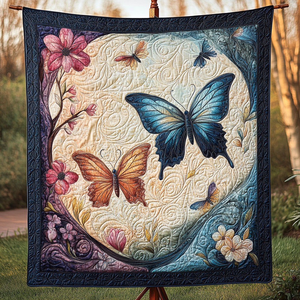 Gliding Grace Quilted Blanket Best Butterfly Gifts Gliding Grace Quilted Blanket Best Butterfly Gifts
