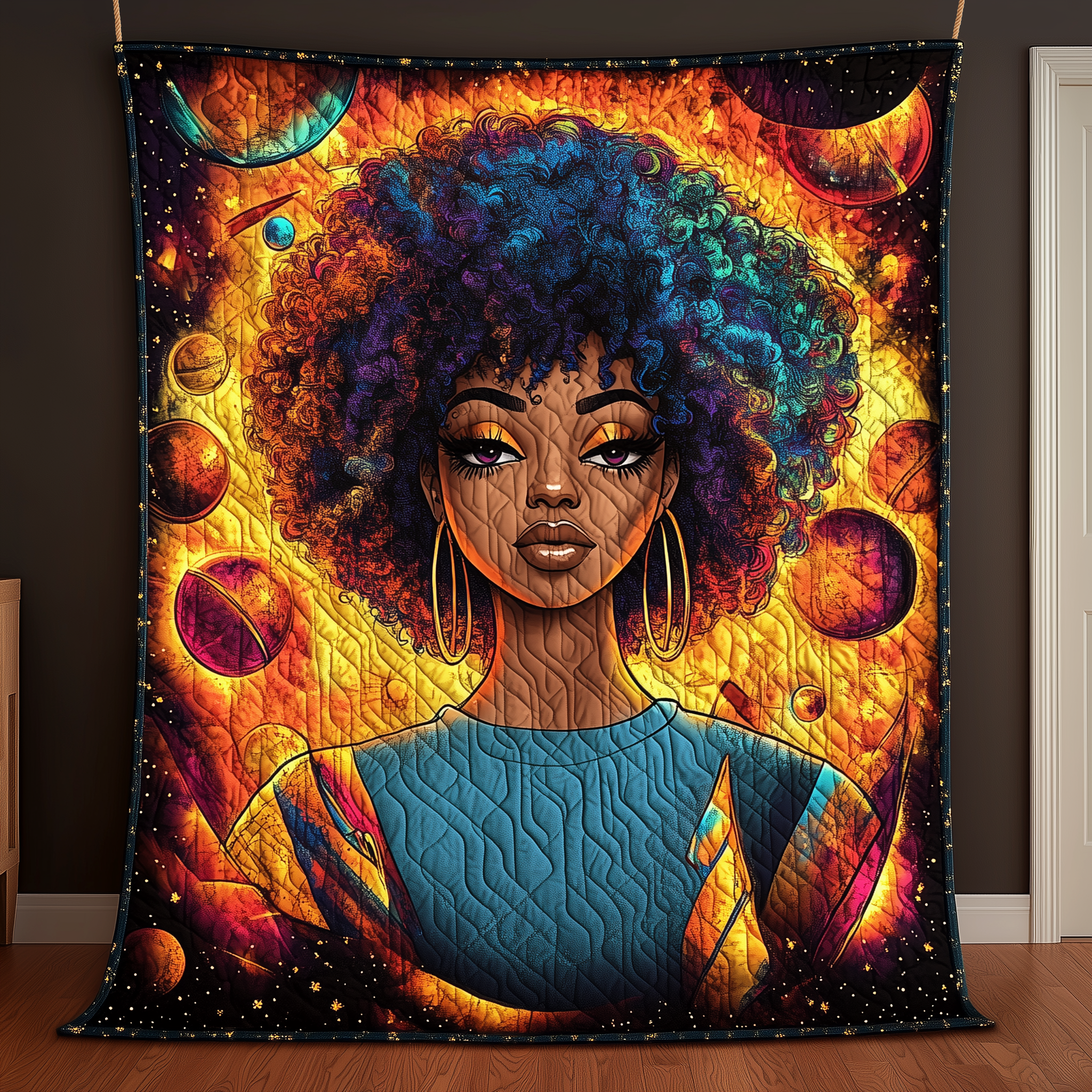 Glow of Majesty Quilted Blanket Unique Throw Blanket Item Merch Ideas For Mother' Day Gifts Glow of Majesty Quilted Blanket Unique Throw Blanket Item Merch Ideas For Mother' Day Gifts
