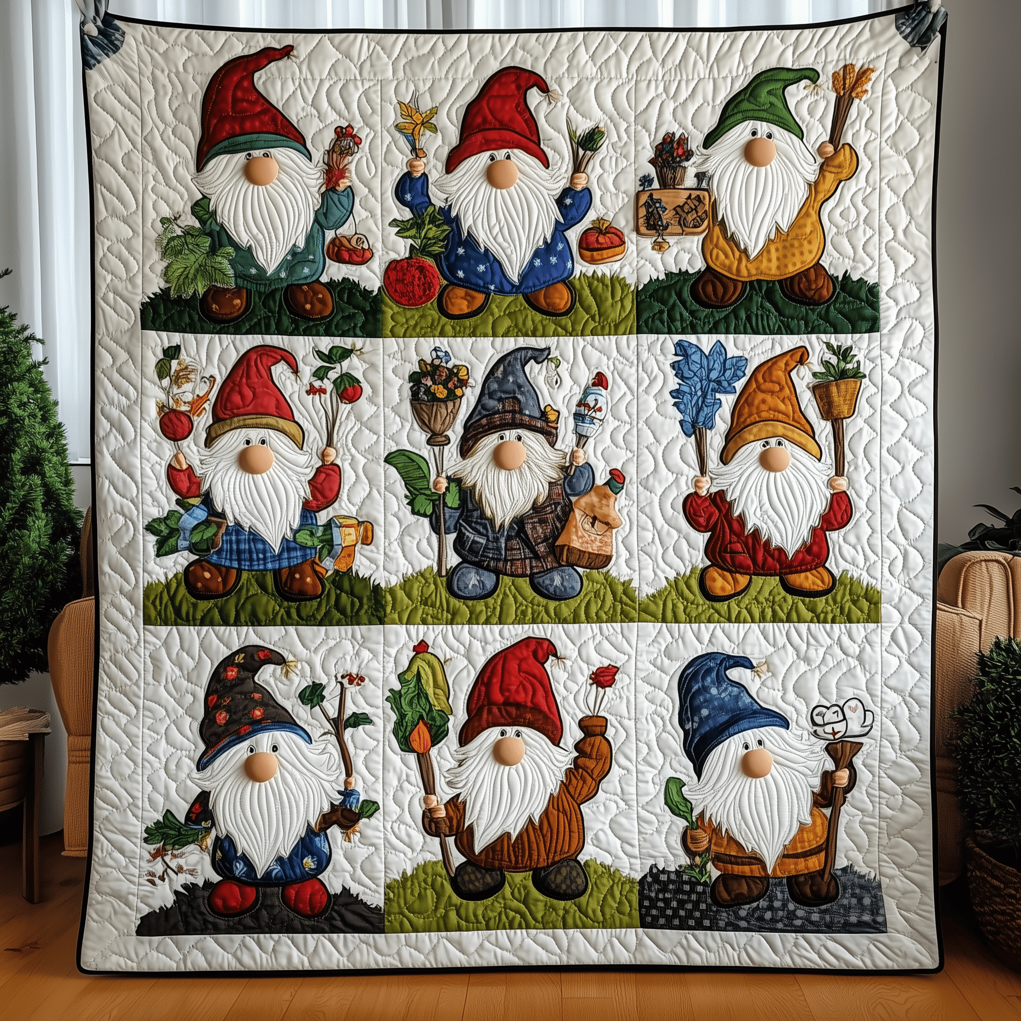 Gnomes Quilted Blanket Enjoy Cozy Moments Together with the Perfect Blanket Gnomes Quilted Blanket Enjoy Cozy Moments Together with the Perfect Blanket