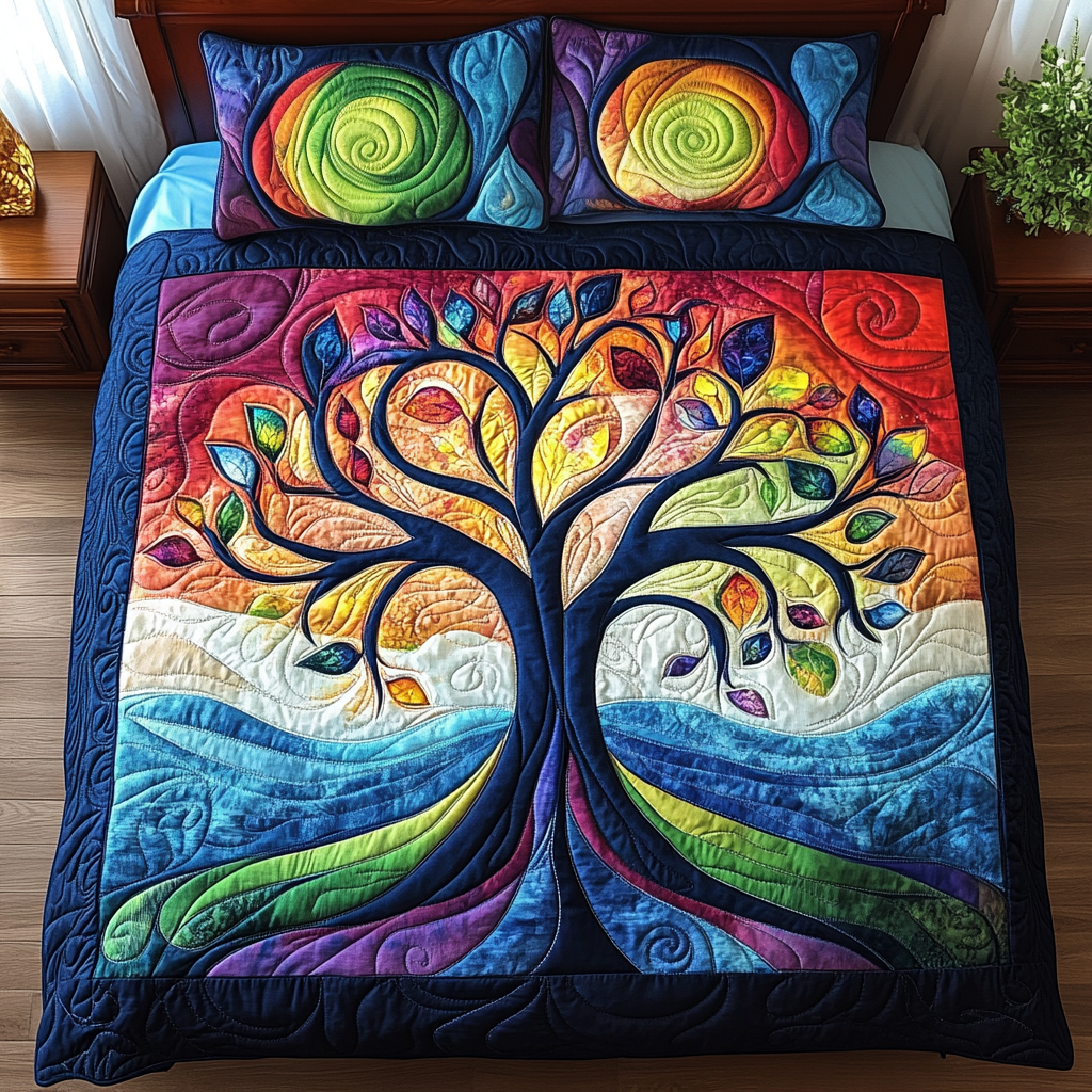 Golden Branches Elegance Quilted Bedding Set Best Gifts For Gardeners Golden Branches Elegance Quilted Bedding Set Best Gifts For Gardeners