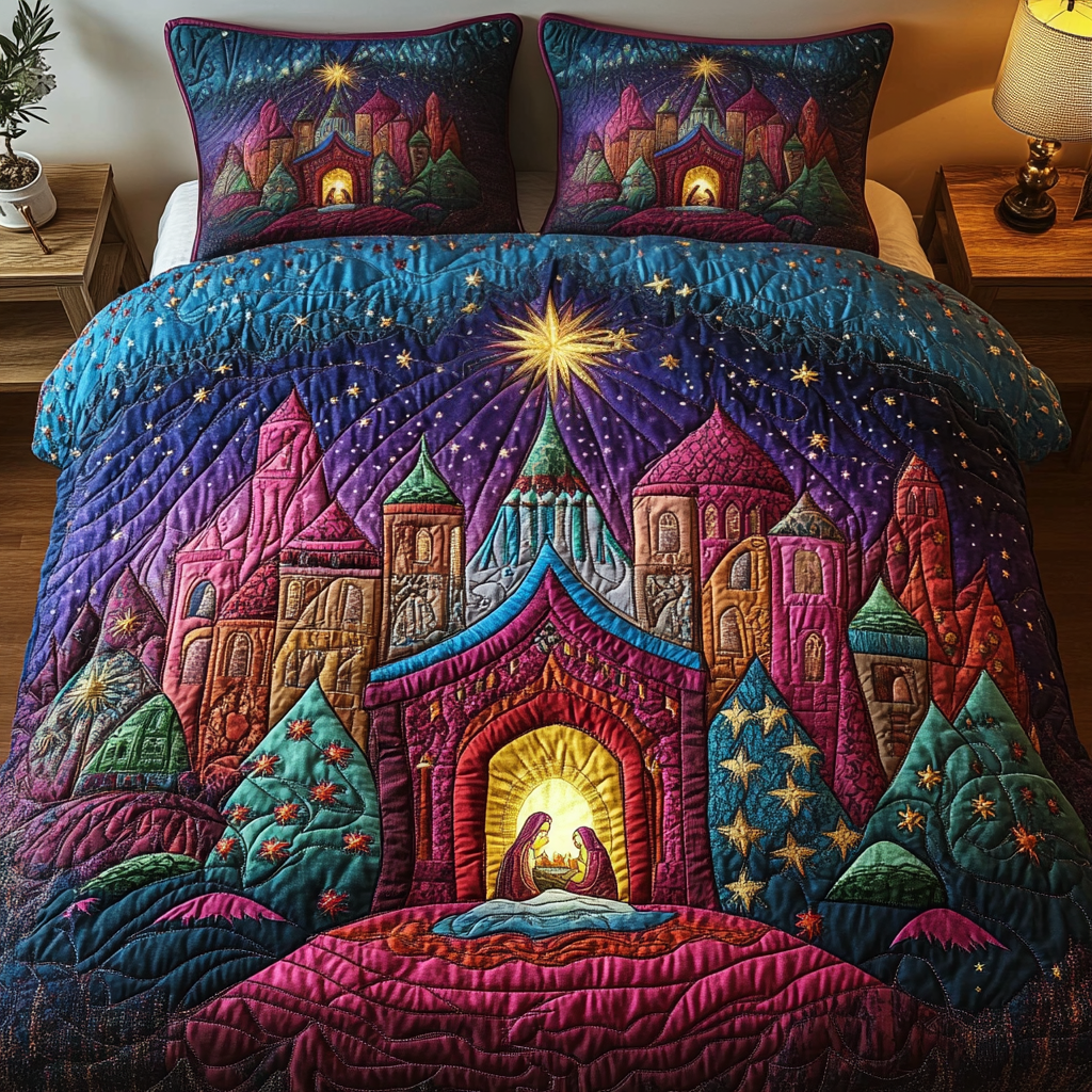 Golden Hour Dreams Quilted Bedding Set Secret Santa Gift Ideas Golden Hour Dreams Quilted Bedding Set Secret Santa Gift Ideas