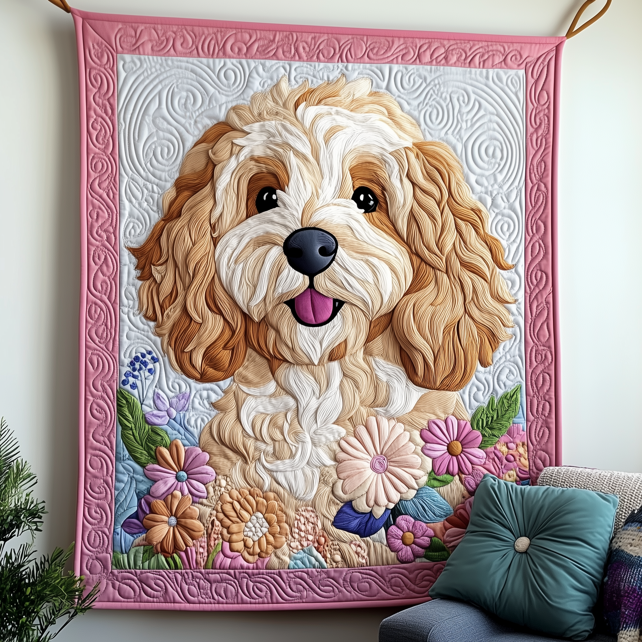 Goldendoodle Quilted Blanket Perfect for All Seasons: A Blanket You'll Always Need Goldendoodle Quilted Blanket Perfect for All Seasons: A Blanket You'll Always Need