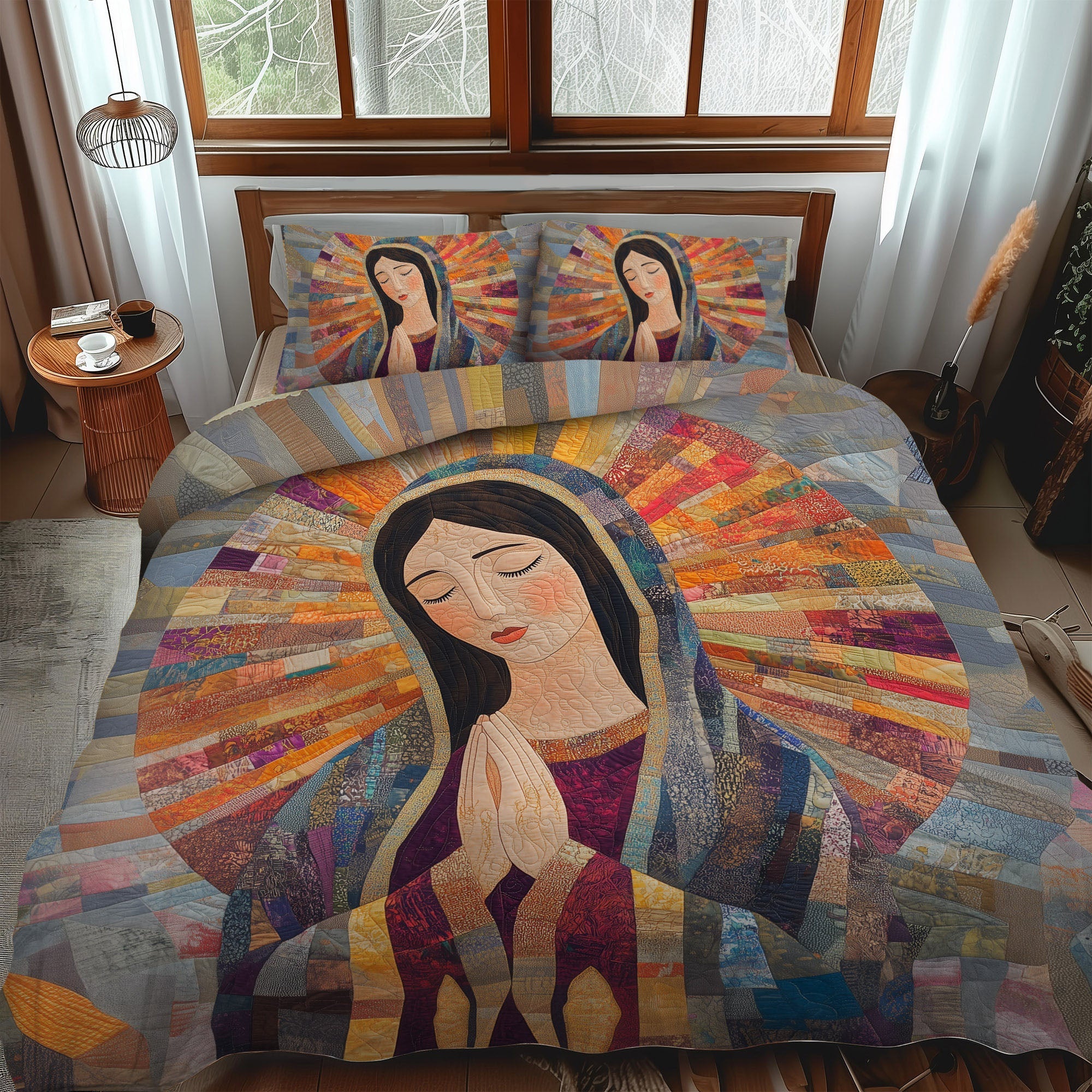 Graceful Devotion Quilted Bedding Set Christmas Presents For Mum Graceful Devotion Quilted Bedding Set Christmas Presents For Mum