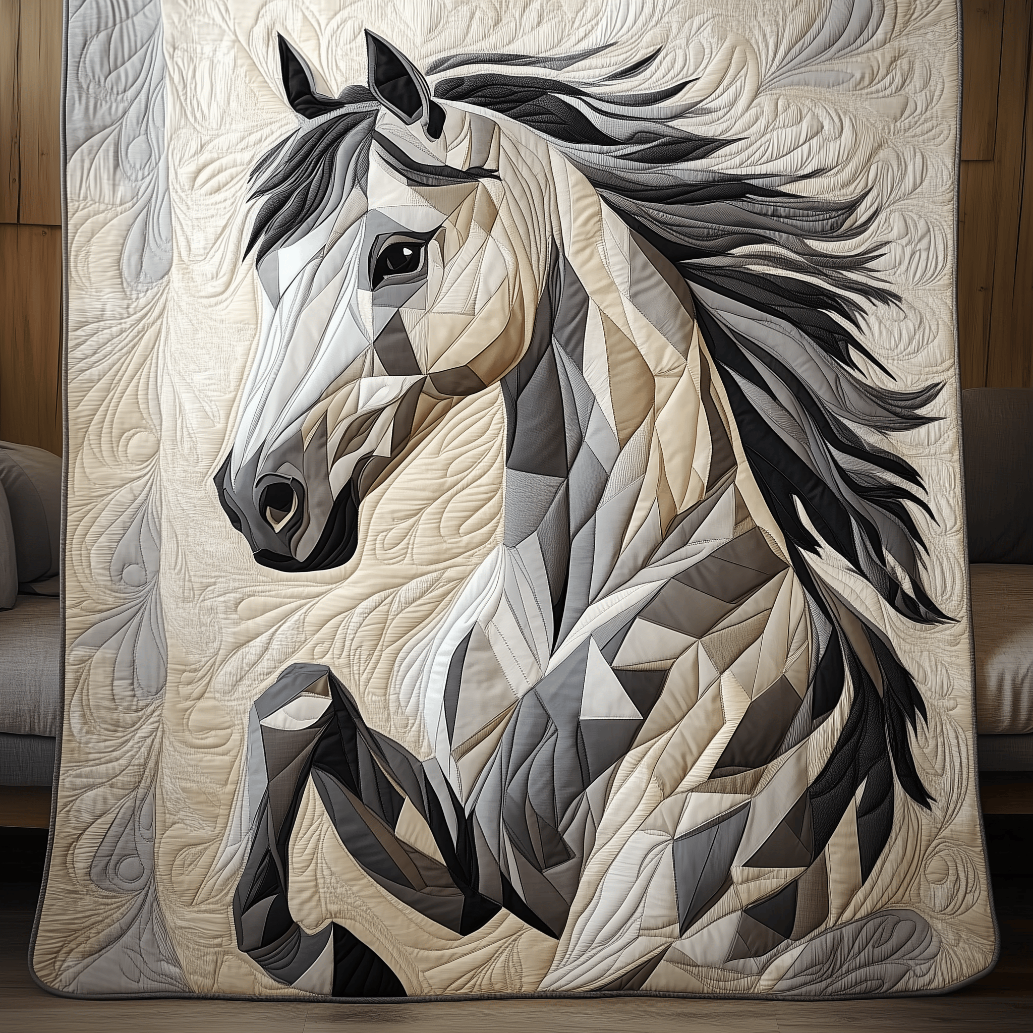 Grey Horse Quilted Blanket Feel Prepared for Any Occasion with a Versatile Blanket Grey Horse Quilted Blanket Feel Prepared for Any Occasion with a Versatile Blanket