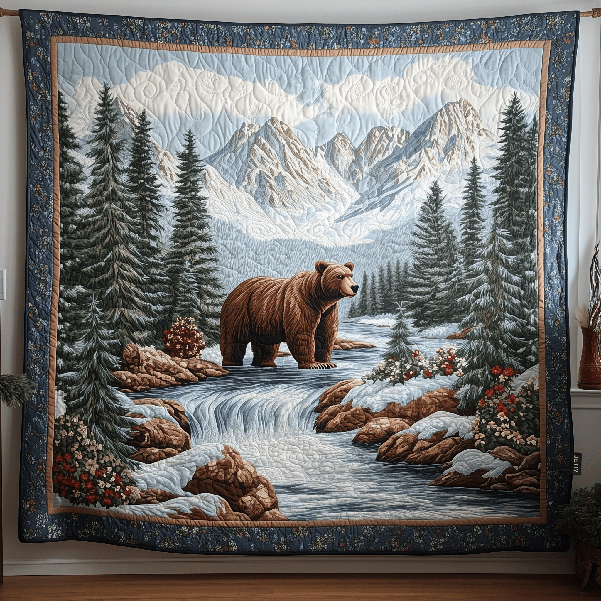 Grizzly River Hunt Quilted Blanket Feel the Power of Personalized Comfort with Our Blanket Grizzly River Hunt Quilted Blanket Feel the Power of Personalized Comfort with Our Blanket