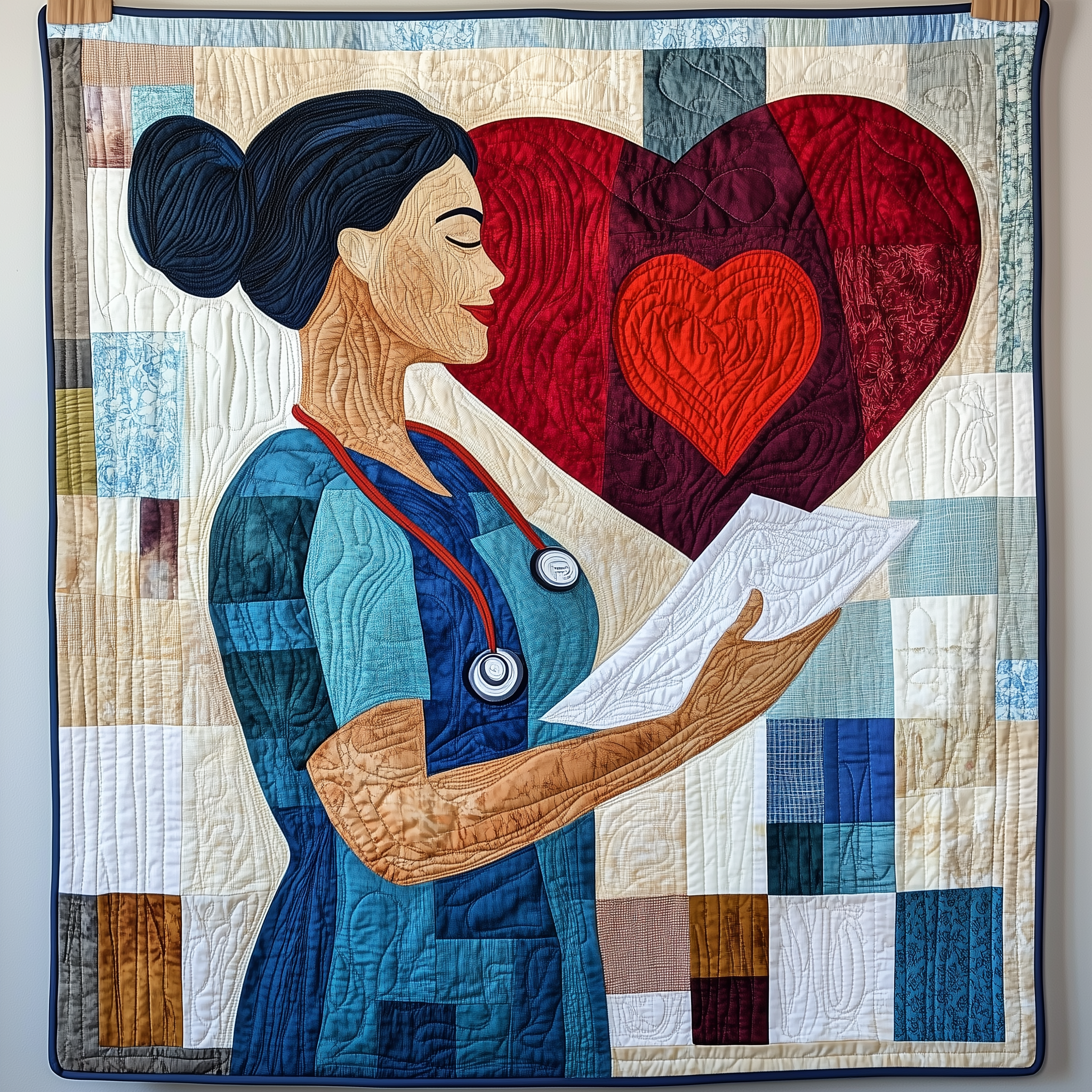 Guardian of Care Quilted Blanket Best Throw Blanket Nurse Gifts For Her Guardian of Care Quilted Blanket Best Throw Blanket Nurse Gifts For Her