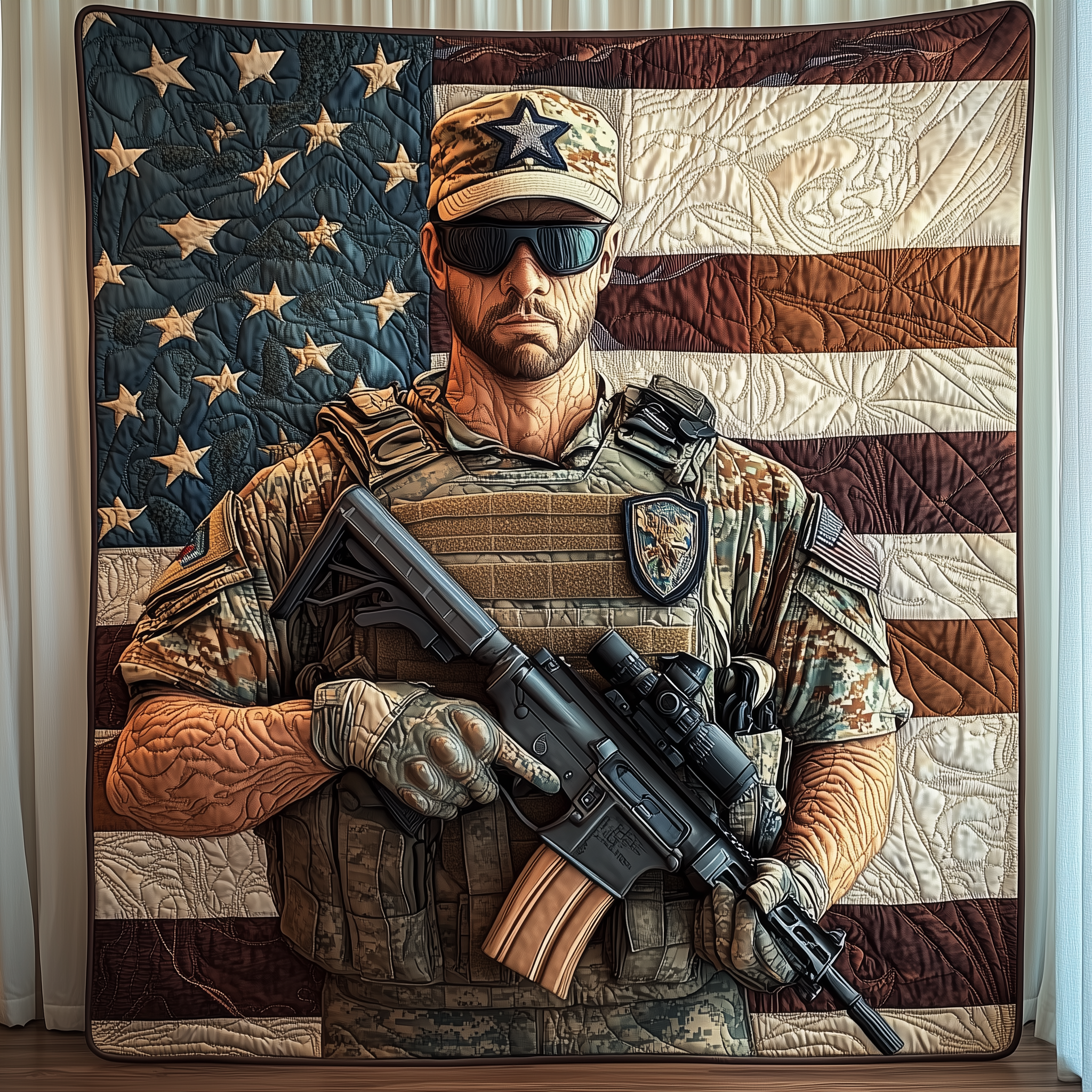 Guardian of Freedom Quilted Blanket Throw Blankets For Couch Birthday Gifts For A Son In Law Guardian of Freedom Quilted Blanket Throw Blankets For Couch Birthday Gifts For A Son In Law