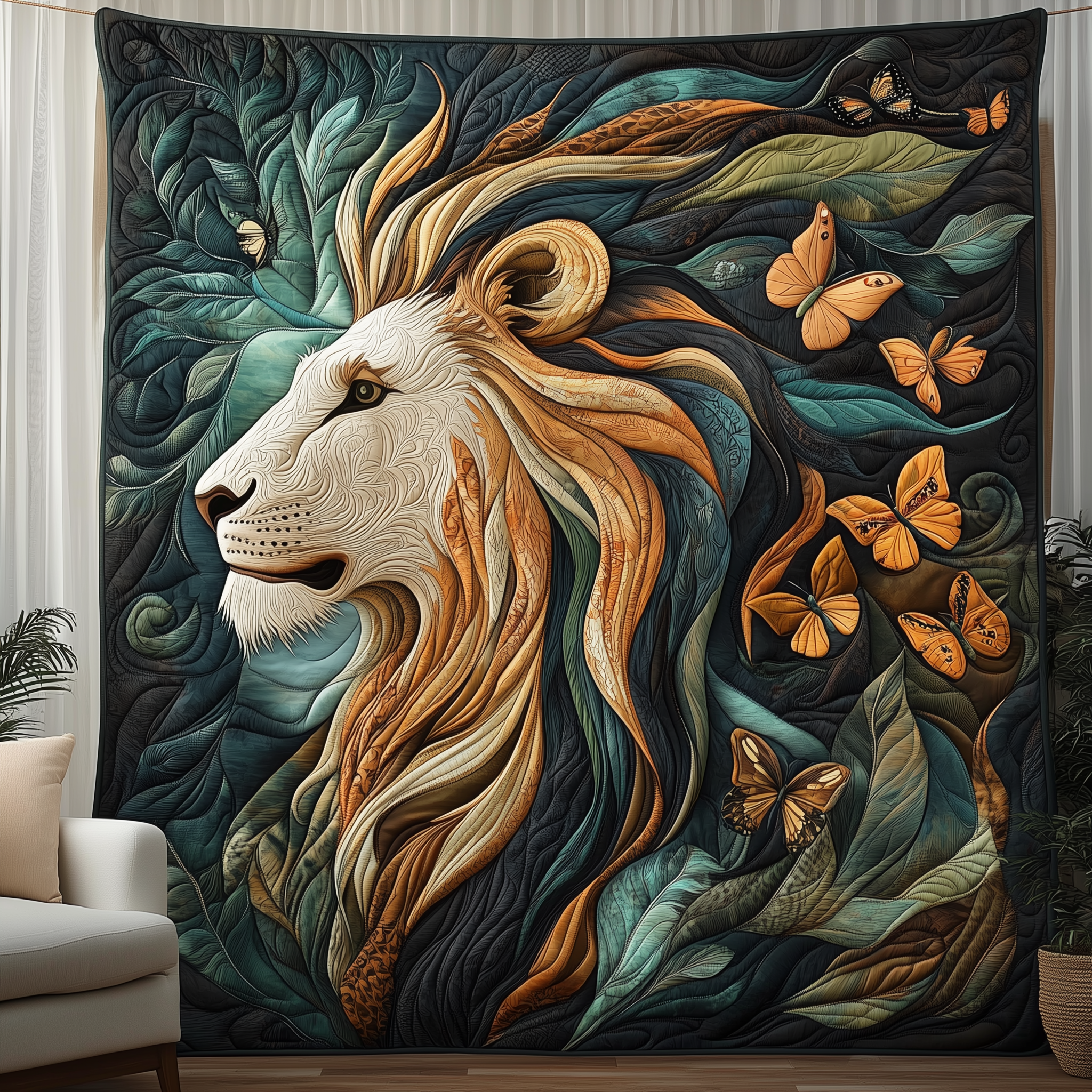 Guardian of the Forest Quilted Blanket Throw Blankets For Couch Gifts For New Dads Guardian of the Forest Quilted Blanket Throw Blankets For Couch Gifts For New Dads